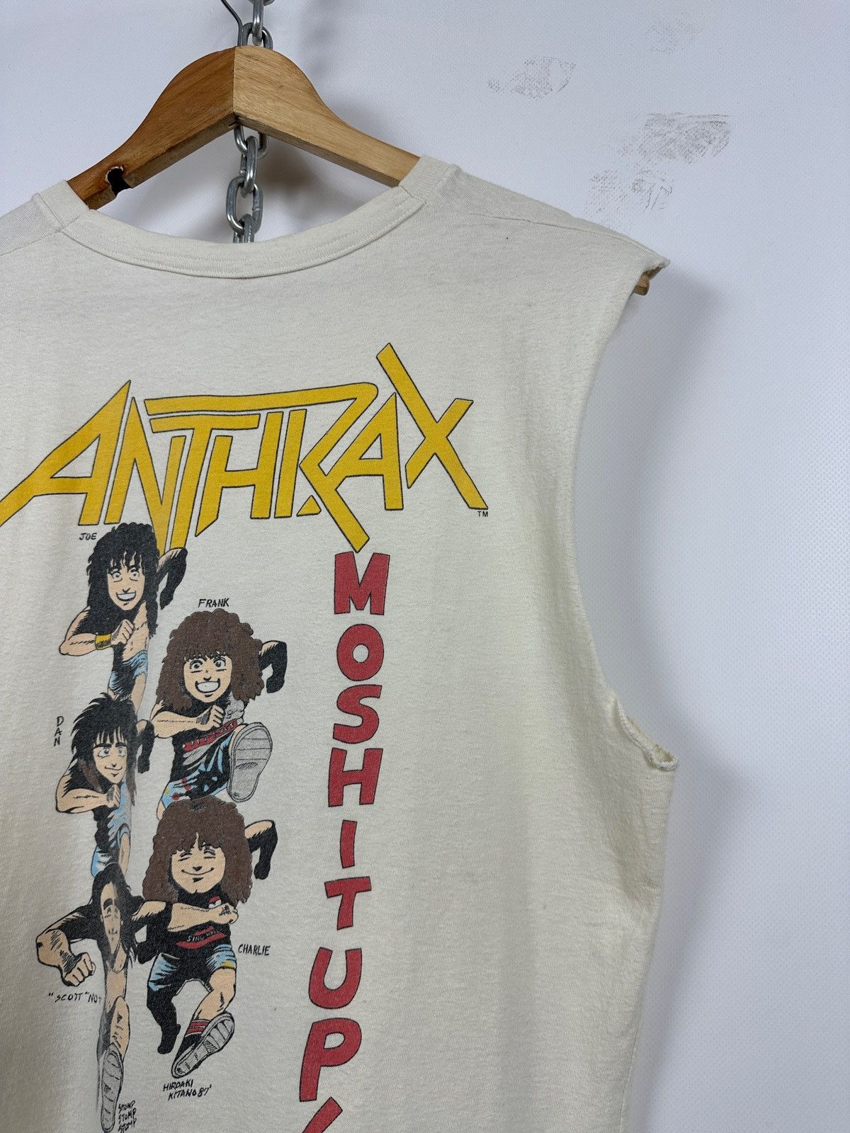Band Tees 1987 Vintage Anthrax Skate Mosh It Up Sleeveless Size US M / EU 48-50 / 2 - 15 Thumbnail
