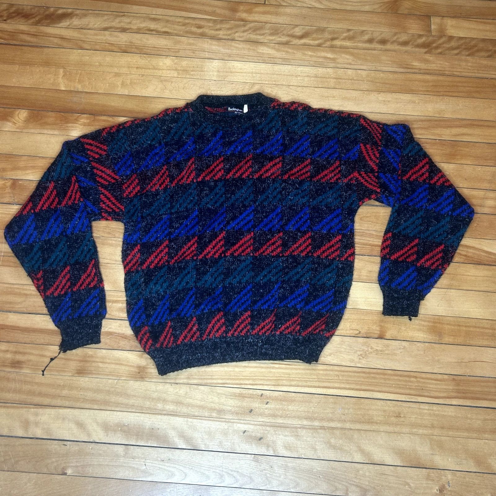 Vintage Vintage Buckingam knit Sweater XL Size US XL / EU 56 / 4 - 2 Thumbnail