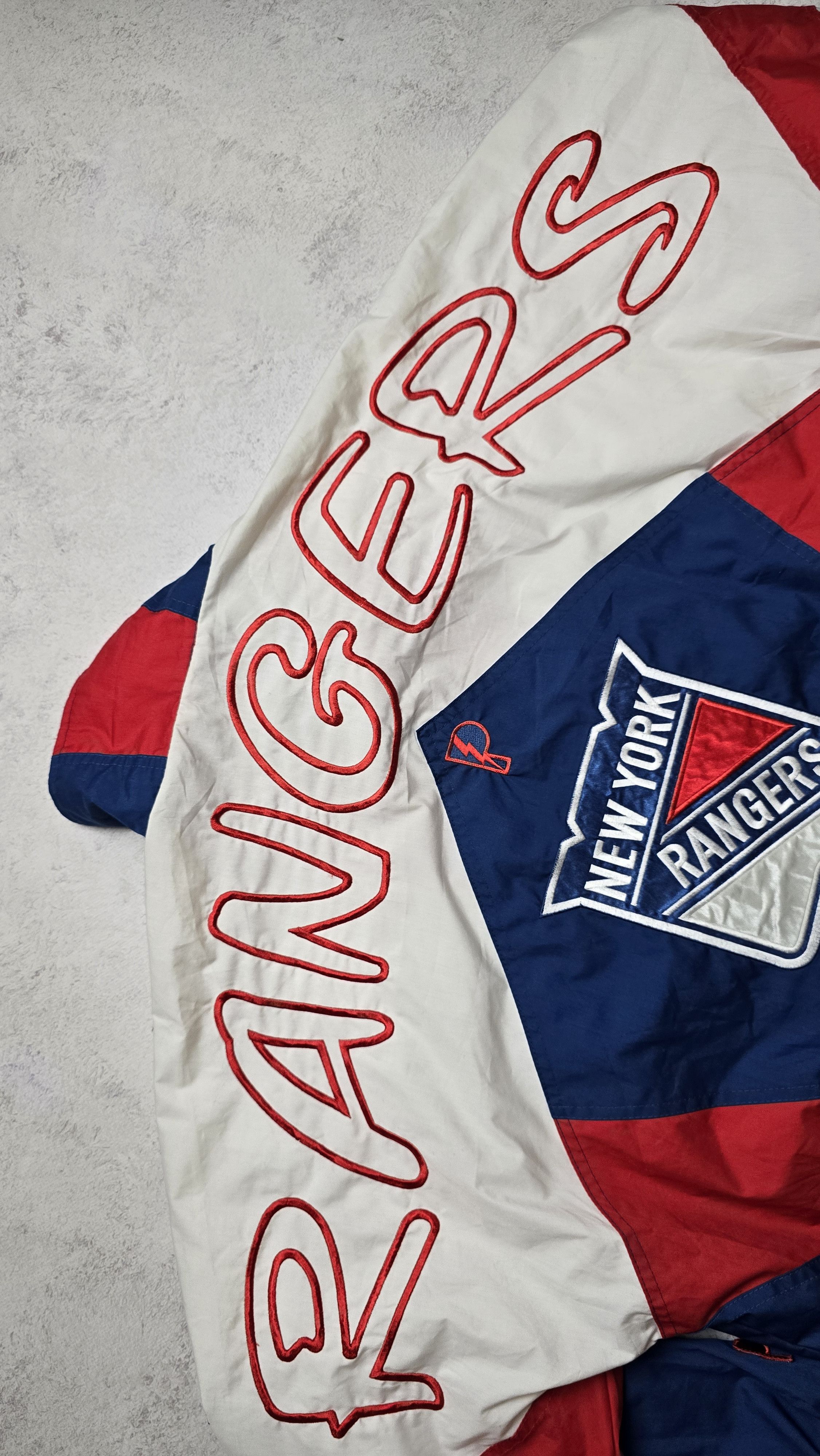 Pro Player Rare Vintage 90's NHL New York Rangers Light Jacket Big Logo Size US M / EU 48-50 / 2 - 7 Thumbnail