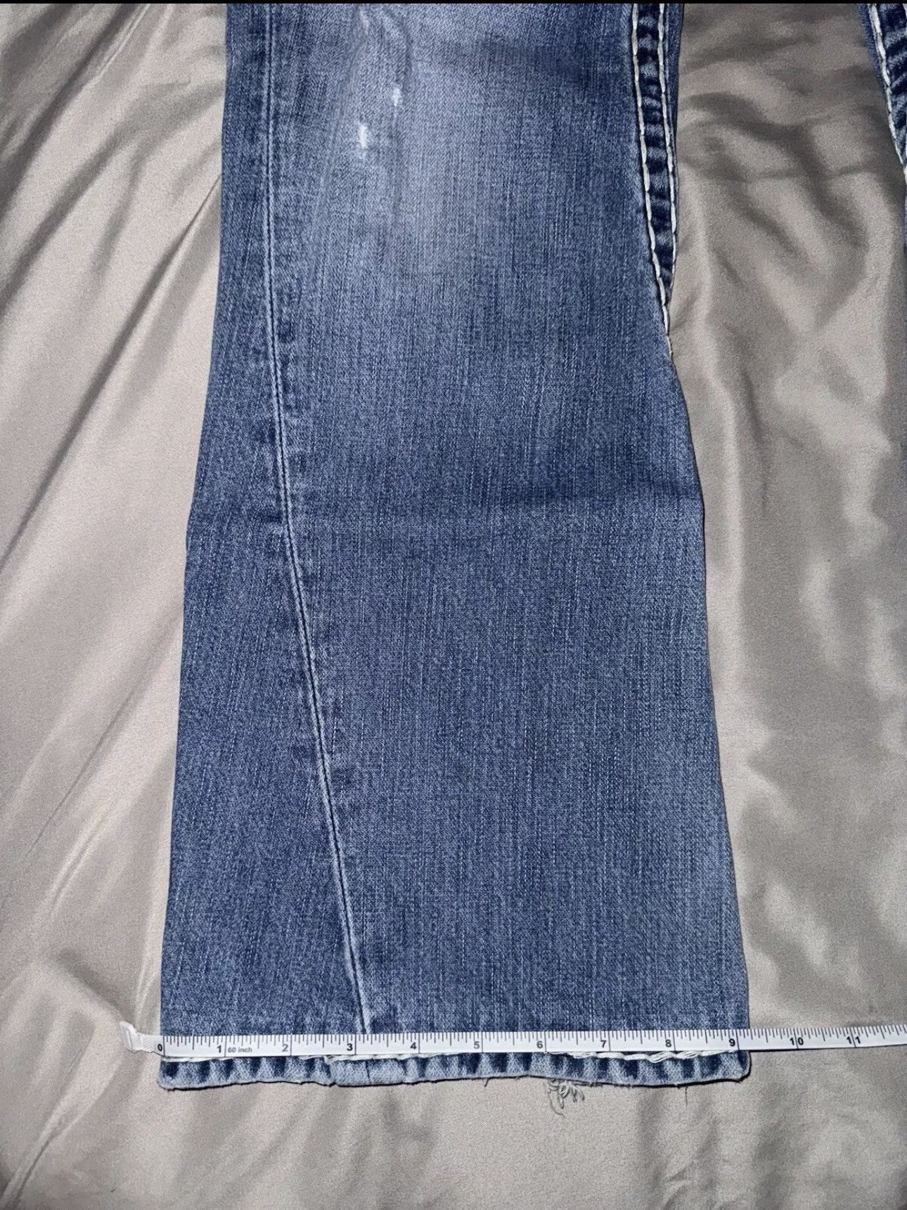 True Religion × Vintage True Religion Bootcut Thick Stitching Size US 31 - 5 Thumbnail