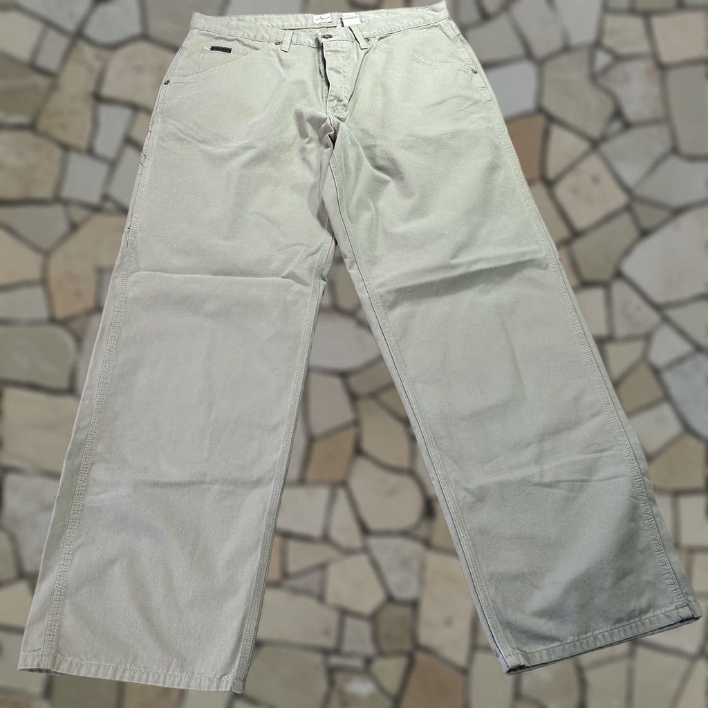 Vintage VINTAGE Calvin Klein Jeans Pants Mens 36x34 Beige Carpenter Workwear Y2K Size US 36 / EU 52 - 1 Thumbnail