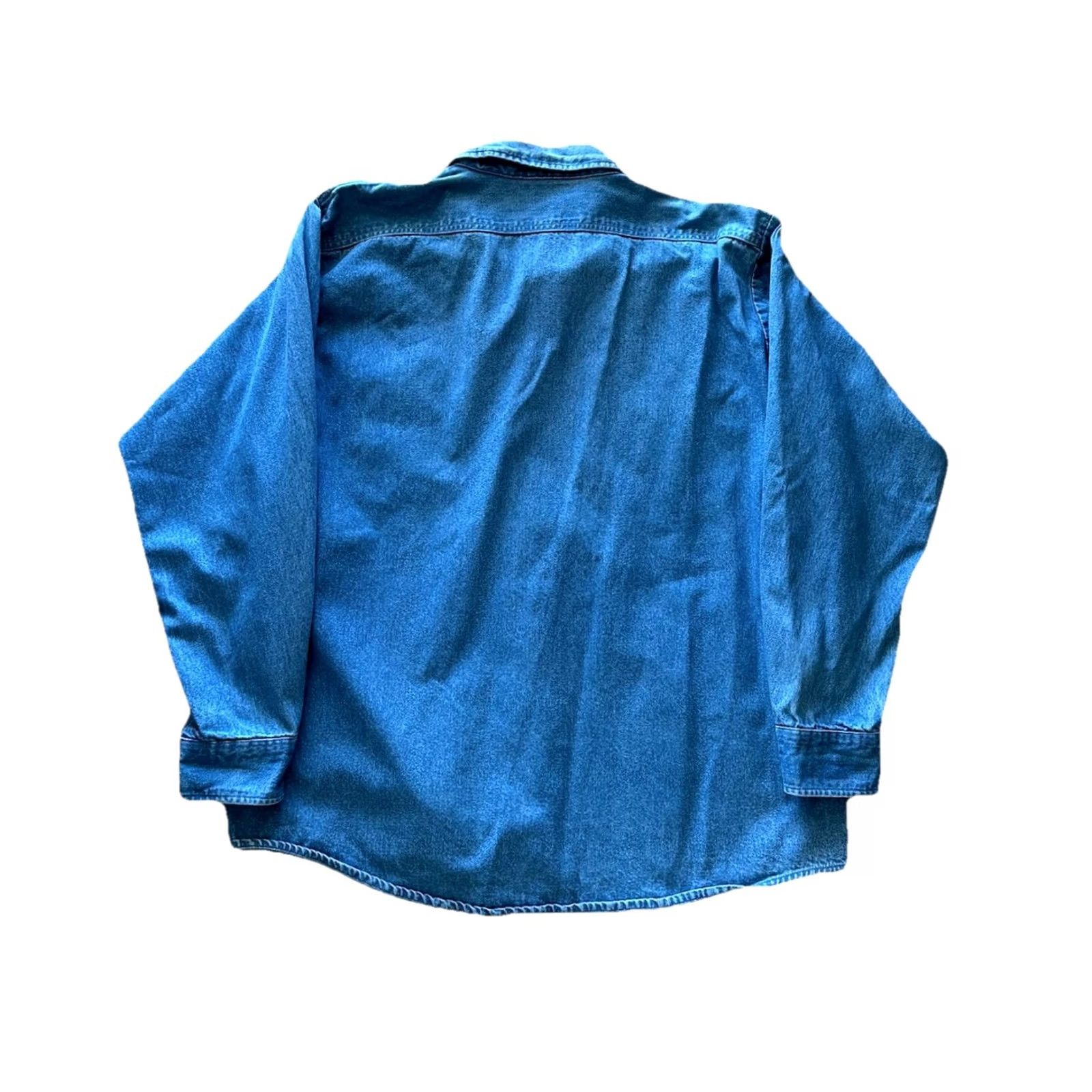 Vintage VINTAGE Osh Kosh Shirt Mens XL Blue Denim Button Up USA Made Work Chore Barn Size US XL / EU 56 / 4 - 5 Thumbnail