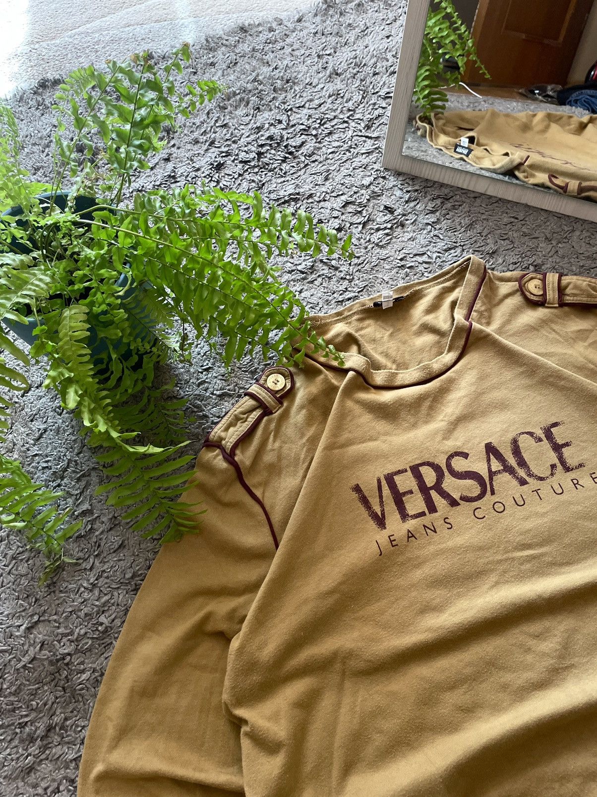 Versace × Vintage Versace Long-sleeve Streetwear Vintage Big Logo Rare Size US L / EU 52-54 / 3 - 7 Thumbnail
