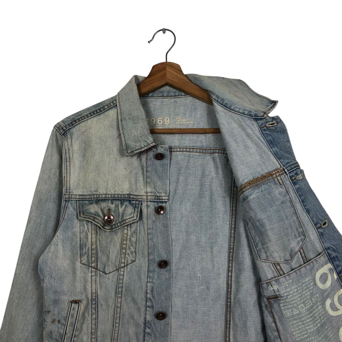 Japanese Brand 🔥VINTAGE CROPPED TRUCKER DENIM JACKET GAP Size US XS / EU 42 / 0 - 14 Thumbnail