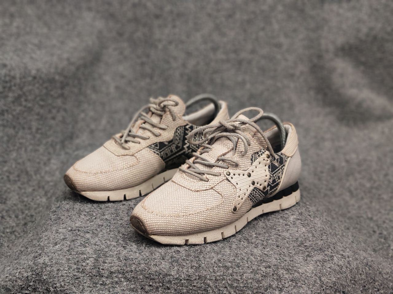 A.S.98 A.S.98 Design Sand leather Logo classic Sneakers Shoes Size US 8 / IT 38 - 9 Thumbnail