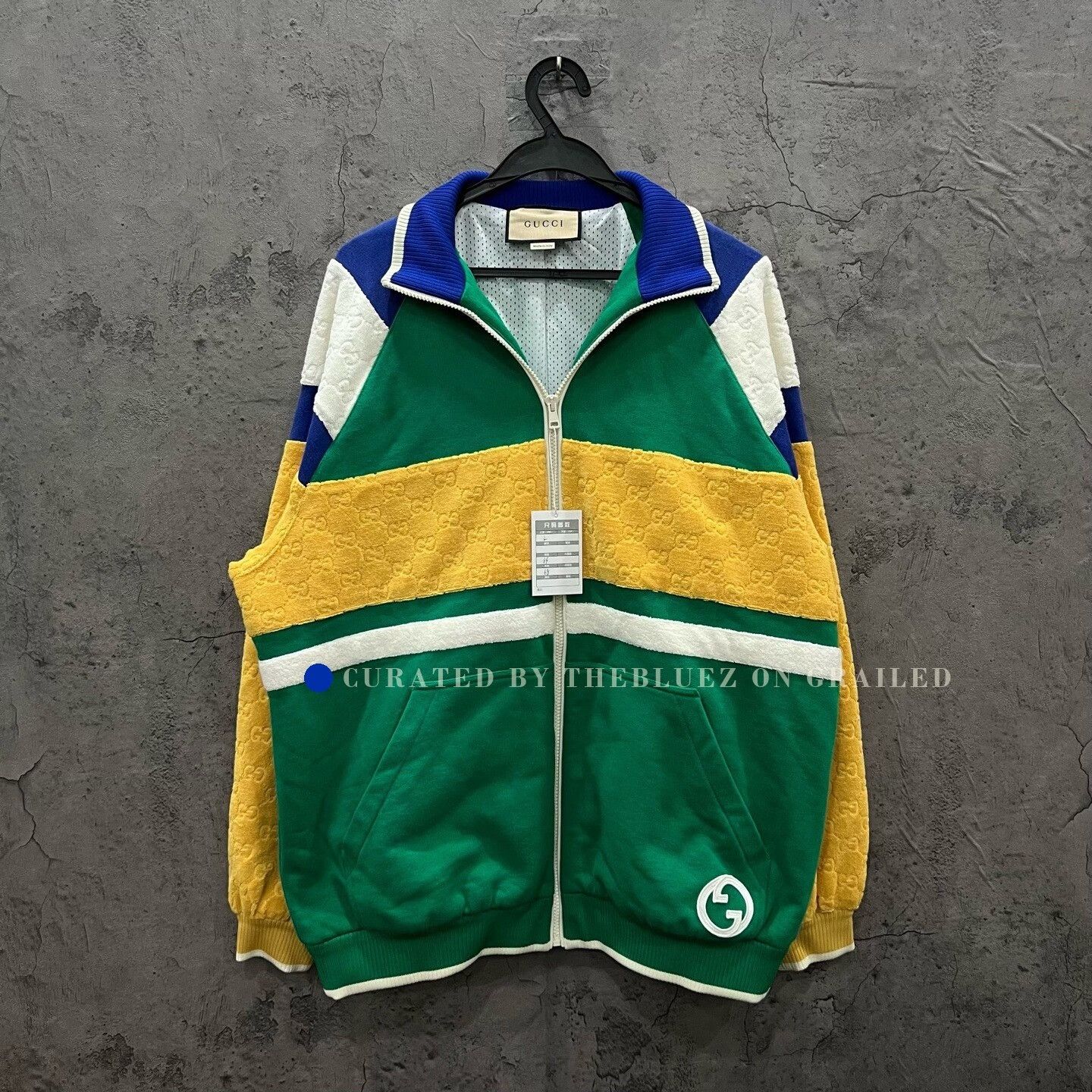 Gucci Gucci Yellow Green Paneled Jacket Size US L / EU 52-54 / 3 - 1 Thumbnail