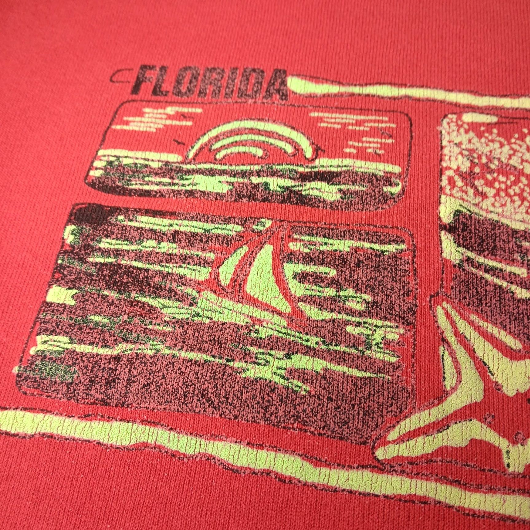 Hanes VINTAGE Hanes Florida Sweatshirt Shirt Women Small Red Crew Neck Beach Ocean Sailboat Dollar? Size S / US 4 / IT 40 - 7 Thumbnail