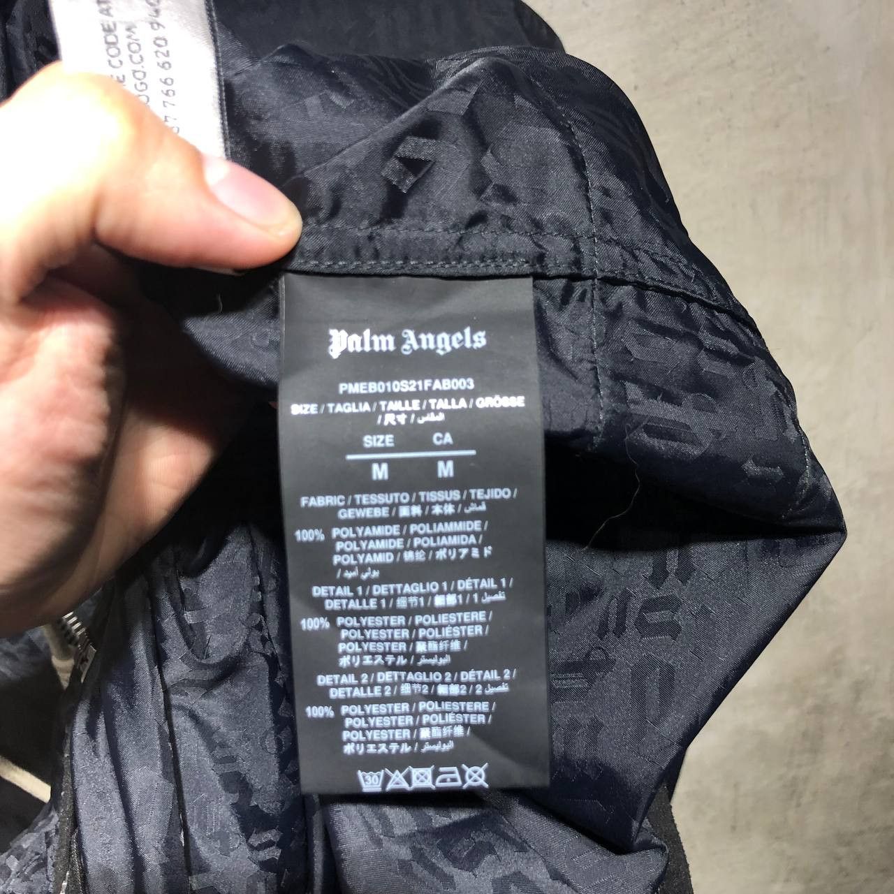 Palm Angels Palm Angels Monogram AOP zip up windbreaker jacket Size US XXL / EU 58 / 5 - 18 Thumbnail