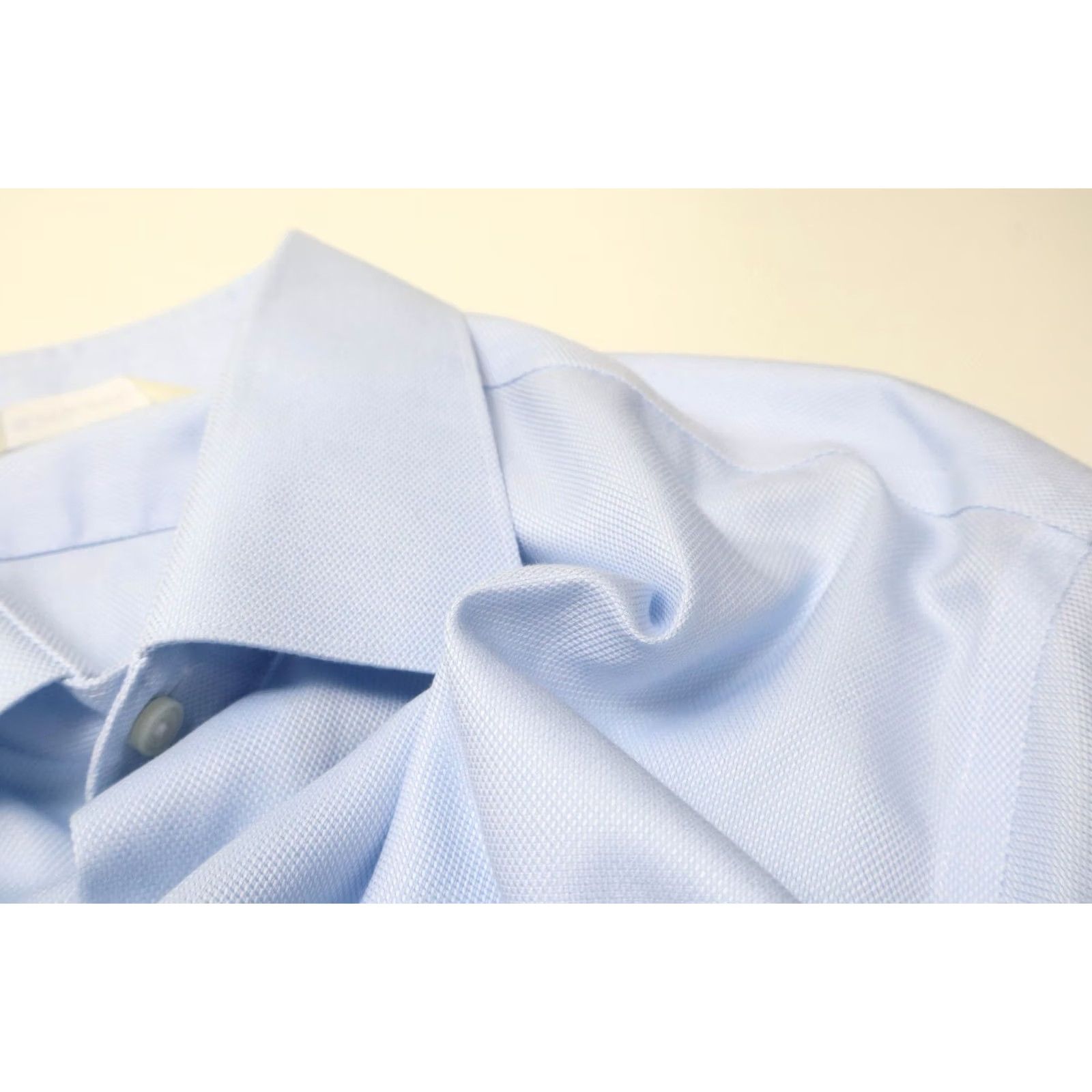 Suitsupply Suitsupply Traveller Slim Fit Formal Shirt Blue Spread Button Up 43L/17L Men’s Dress Shirt Slim 100% Cotton Long Sleeve Shirt Mens Size 46R - 6 Thumbnail