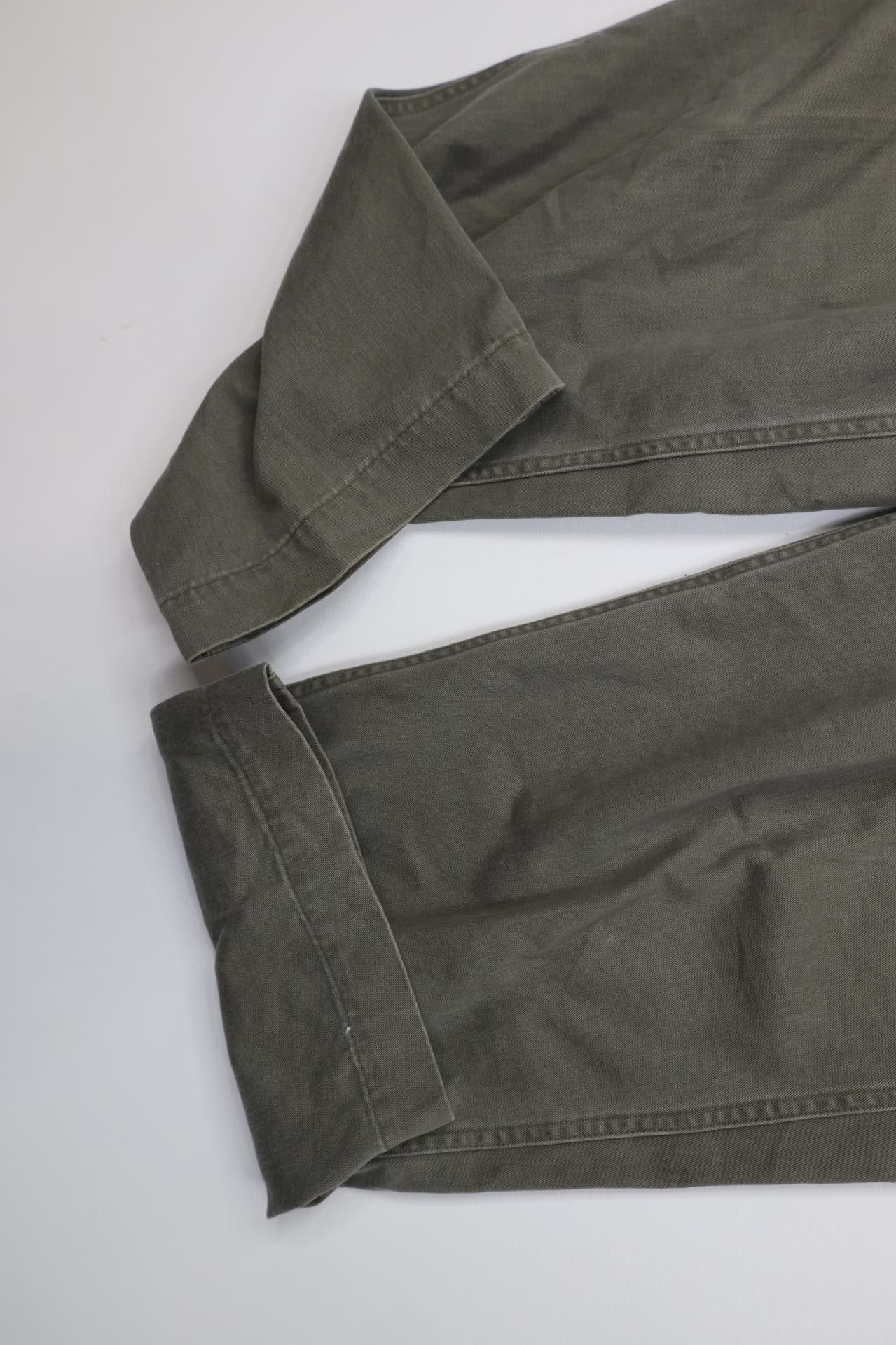 Lee Vintage 90s Y2K Lee Riveted Baggy Wide Leg Cargo Pants Green Size US 36 / EU 52 - 5 Thumbnail