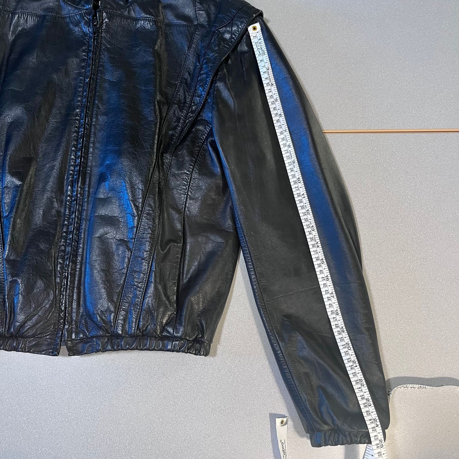Casablanca Casablanca Leather Jacket Black Zip Front Size 40 Size M / US 6-8 / IT 42-44 - 7 Thumbnail