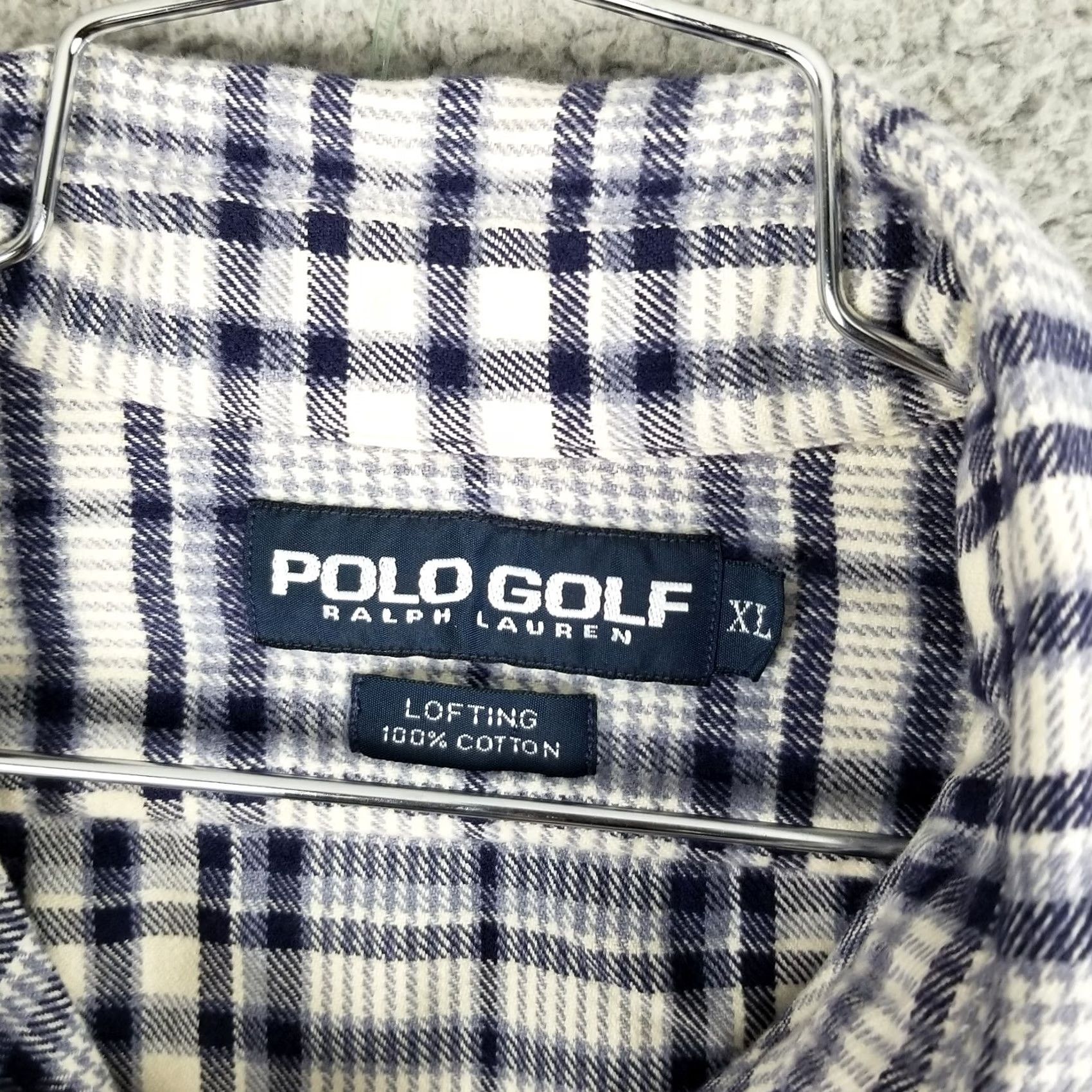 Polo Ralph Lauren Polo Ralph Lauren Polo Shirt Mens XL Plaid Blue Purple Button-Down Collar Logo Casual Size US XL / EU 56 / 4 - 2 Thumbnail