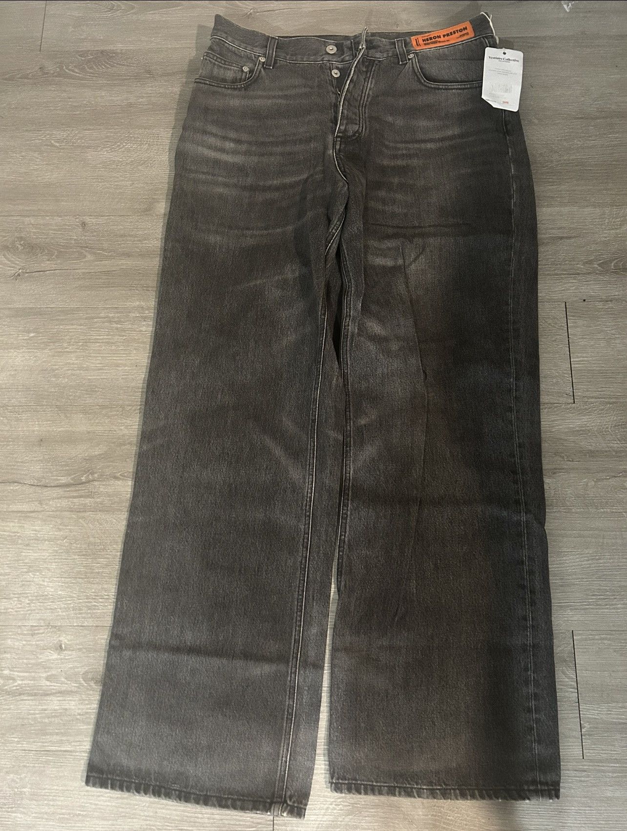 Heron Preston HERON PRESTON grey denim. size 32 mens. adjustable pull tab Size US 32 / EU 48 - 1 Thumbnail