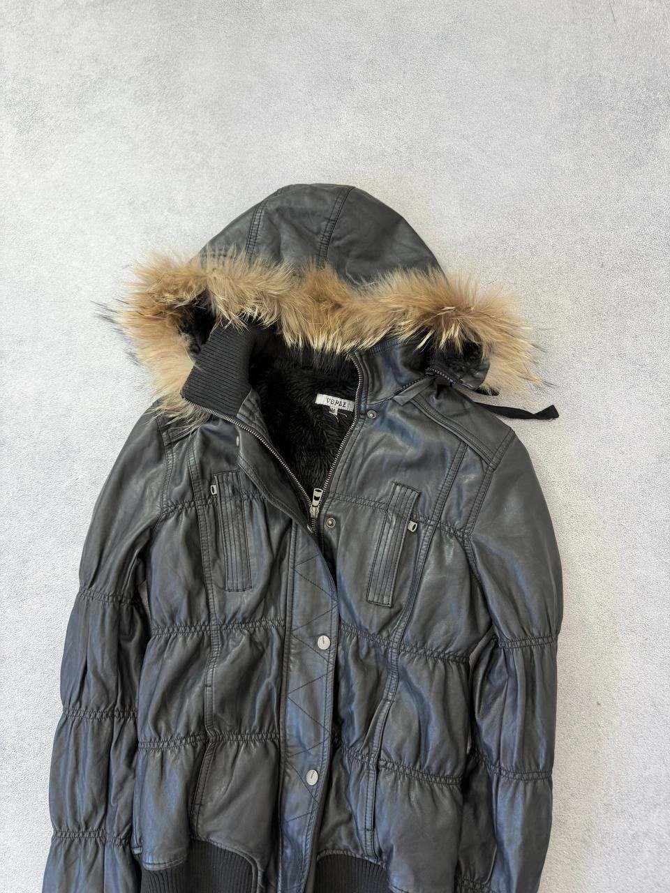 Japanese Brand Avant-Garde Hysteric Glamour Style Leather Fur Jacket Size US M / EU 48-50 / 2 - 14 Thumbnail