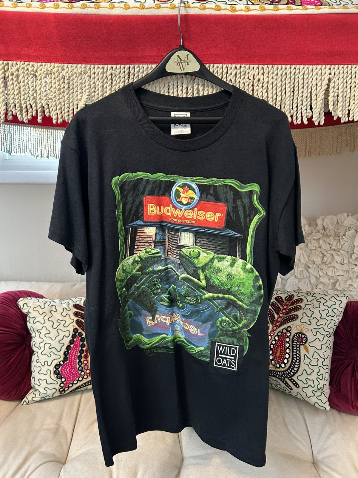 Vintage Vintage Talking Super Bowl Budweiser T-shirt Size US L / EU 52-54 / 3 - 1 Thumbnail