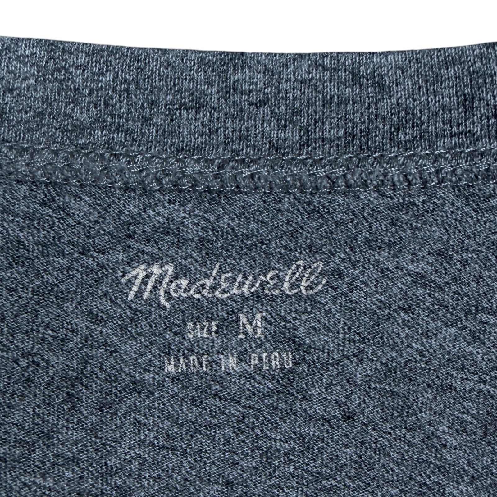 Madewell Madewell Whisper Cotton Crewneck Tee Gray Slub Curved Hem Size M / US 6-8 / IT 42-44 - 6 Thumbnail