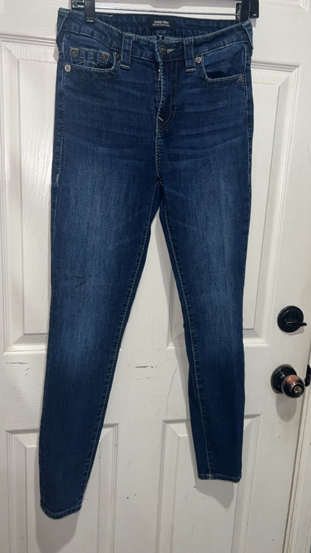 True Religion true religion jennie curvy mid rise super skinny 28 Size 28" / US 6 / IT 42 - 1 Thumbnail