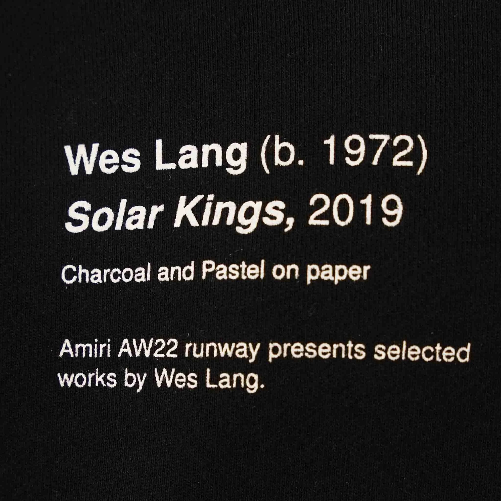Amiri o1w1db11224 Wes Lang Solar Kings Hoodie in Black Size US XL / EU 56 / 4 - 7 Thumbnail