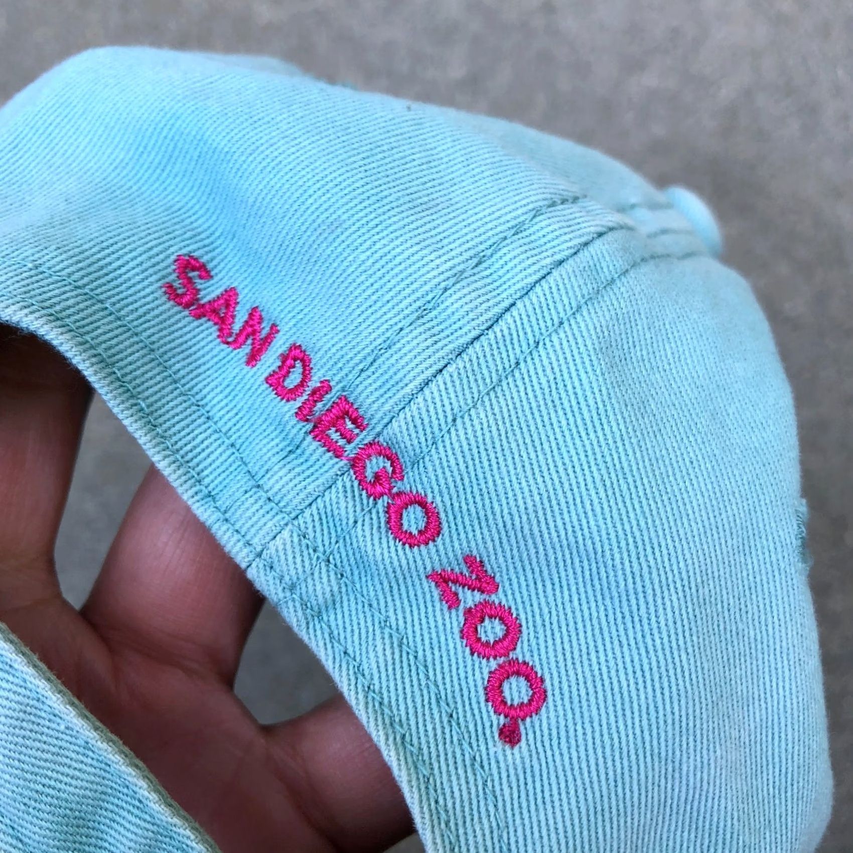 Vintage VTG San Diego Zoo Flamingo Baseball Hat Unisex Adult Dad Cap Blue Hat Size ONE SIZE - 4 Thumbnail