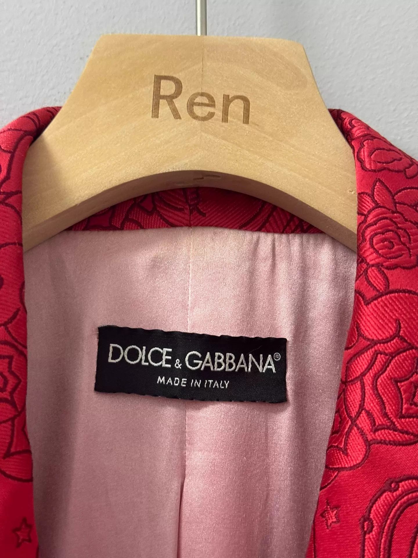 Dolce & Gabbana Dolce&Gabbana 18FW Angel Jacquard Silk Satin Blazer Size M / US 6-8 / IT 42-44 - 4 Thumbnail