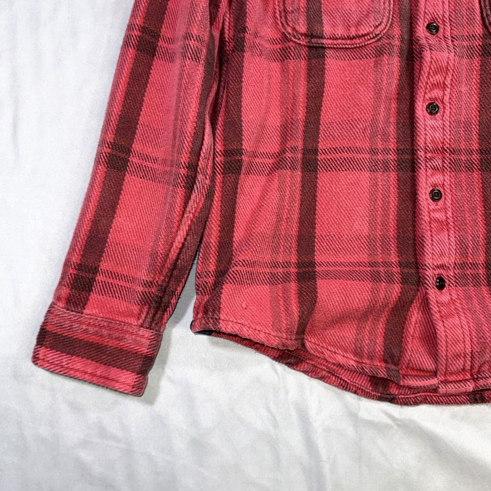 Outerknown Outerknown Shirt Mens M Red Plaid Organic Cotton Flannel Button Up Casual Size US M / EU 48-50 / 2 - 6 Thumbnail