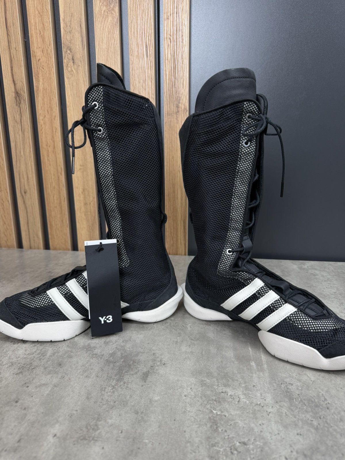 Adidas Adidas Y-3 Regu Boot Black/Talc Size 37 1/3 Size US 6.5 / IT 36.5 - 8 Thumbnail