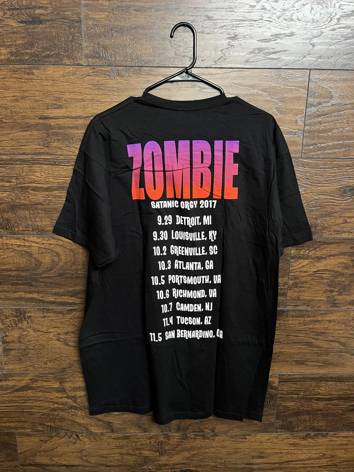 Designer Rob Zombie T-shirt Satanic Orgy 2017 Fall Tour Tee XXL Size US XXL / EU 58 / 5 - 2 Thumbnail