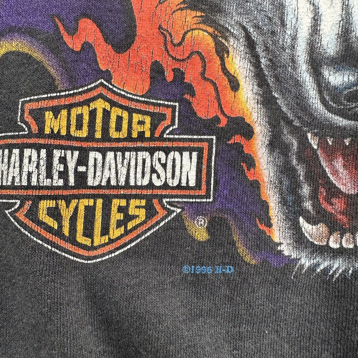 Harley Davidson Vintage 90s harley davidson flame sleeve Size US L / EU 52-54 / 3 - 4 Thumbnail