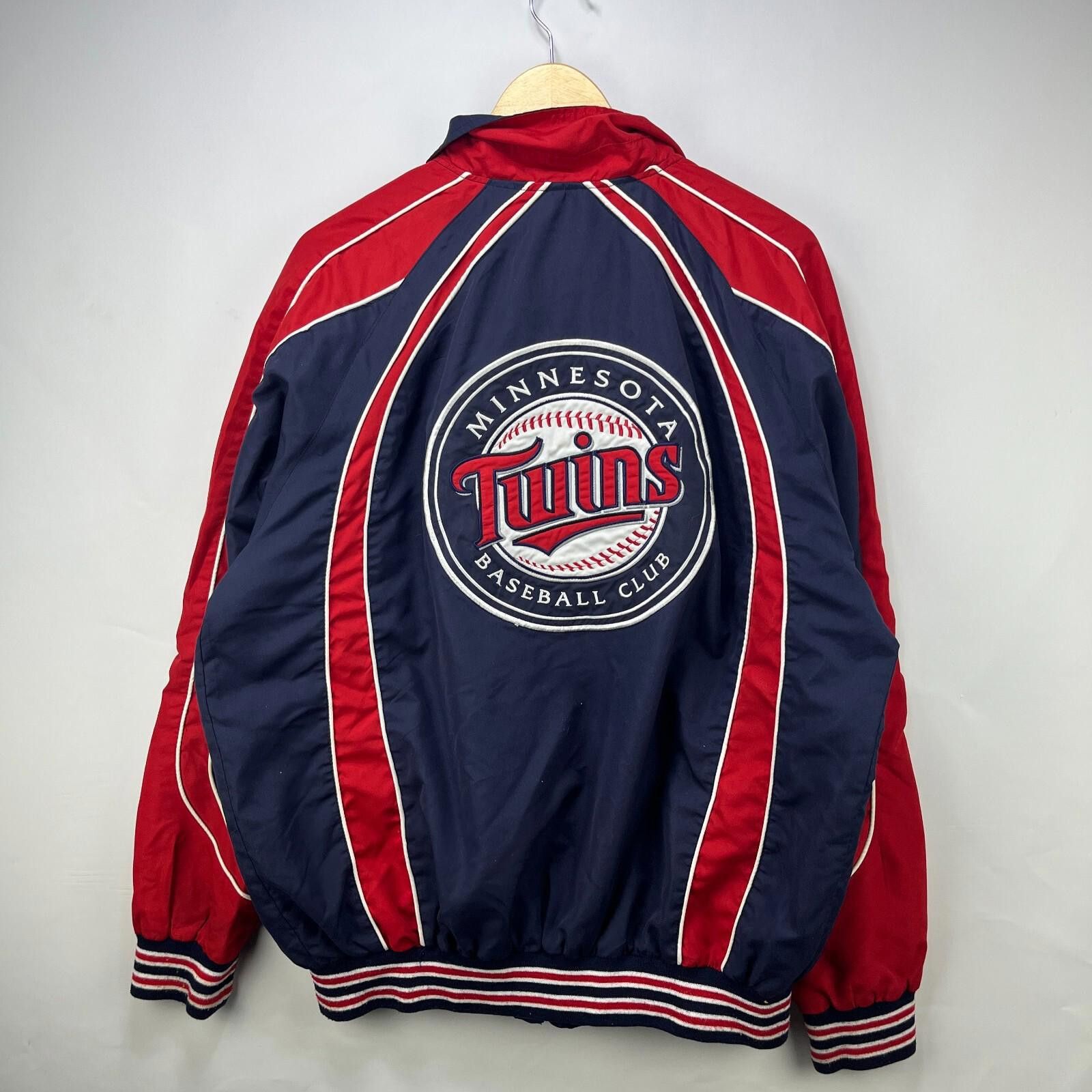 MLB Vintage MLB Minnesota Twins Windbreaker Jacket Large Size US L / EU 52-54 / 3 - 3 Thumbnail