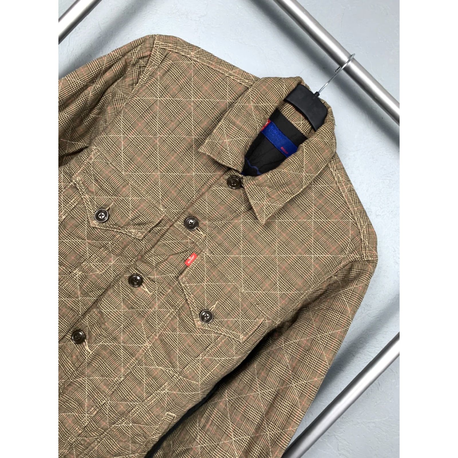Levi's Levi's Movin On Vintage Mens Workwear Plaid Jacket M Brown Jacket Mens Size US M / EU 48-50 / 2 - 2 Thumbnail