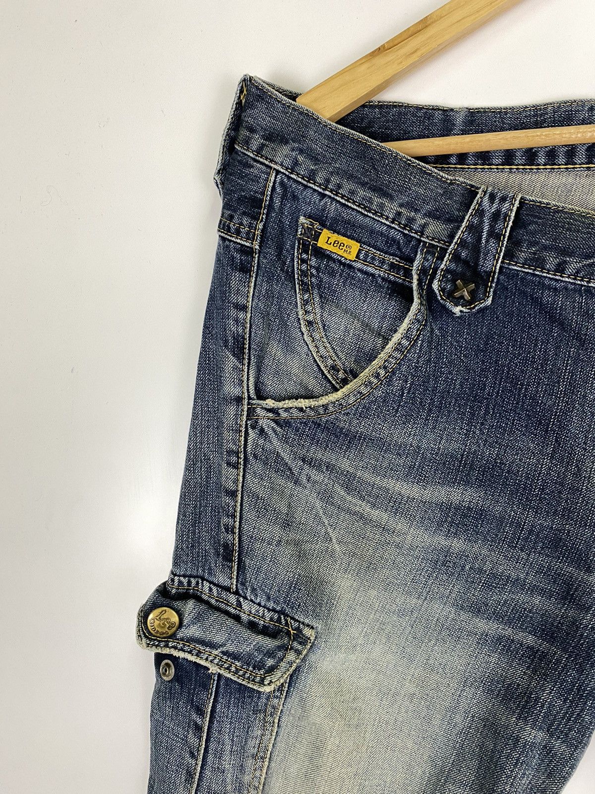 Lee ✅️Vintage Lee Raider Distressed Denim Cargo Size US 38 / EU 54 - 6 Thumbnail