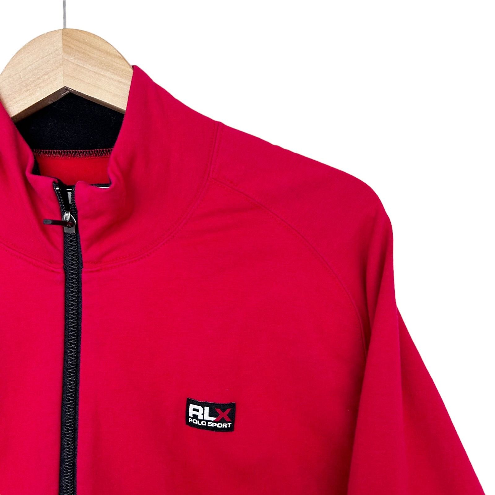 Polo Ralph Lauren Vintage RLX Polo Sport Red Full Zip Sweatshirt Sz L Size US L / EU 52-54 / 3 - 5 Thumbnail