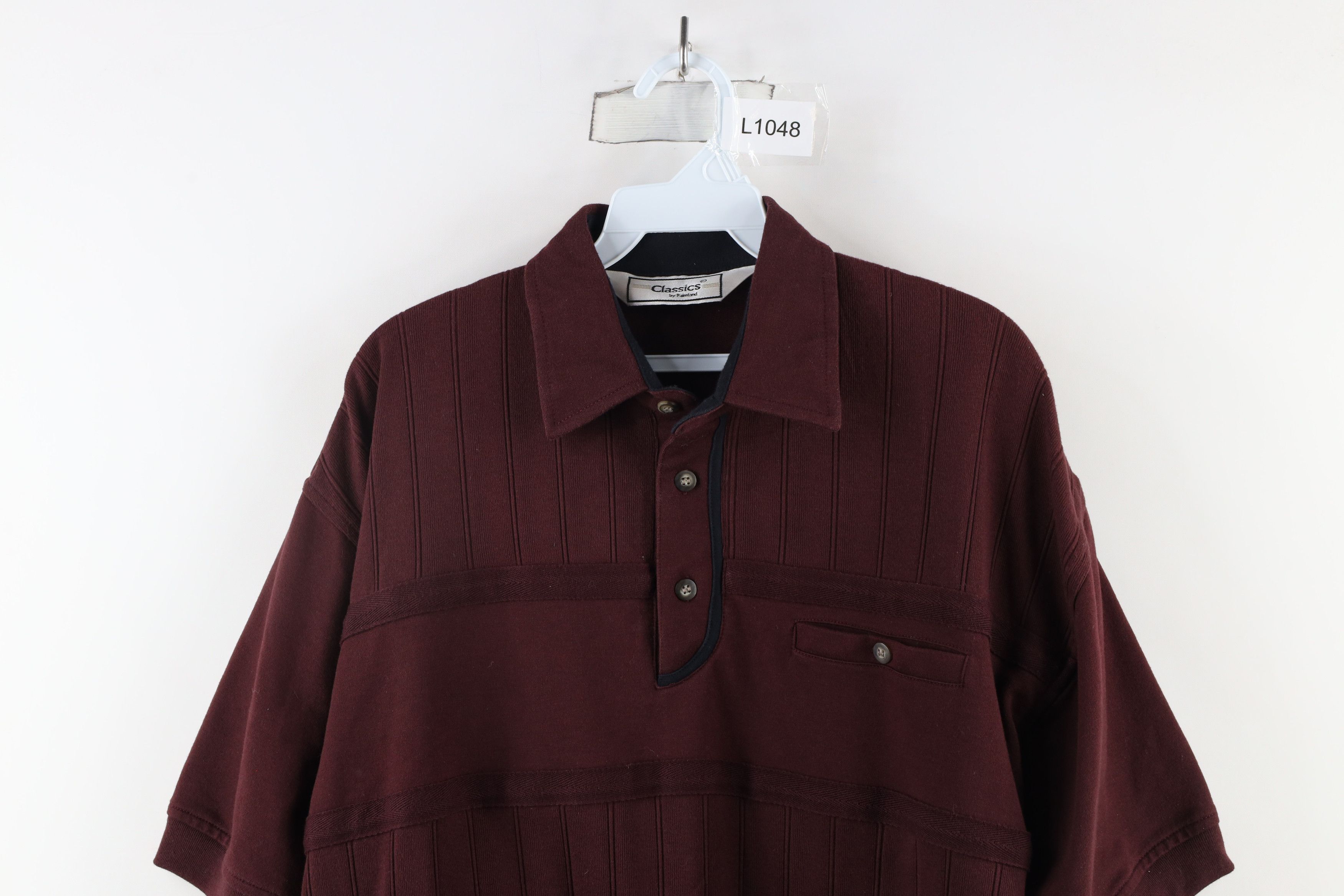 Vintage Vintage 90s Streetwear Striped Collared Pullover Polo Shirt Size US M / EU 48-50 / 2 - 2 Thumbnail