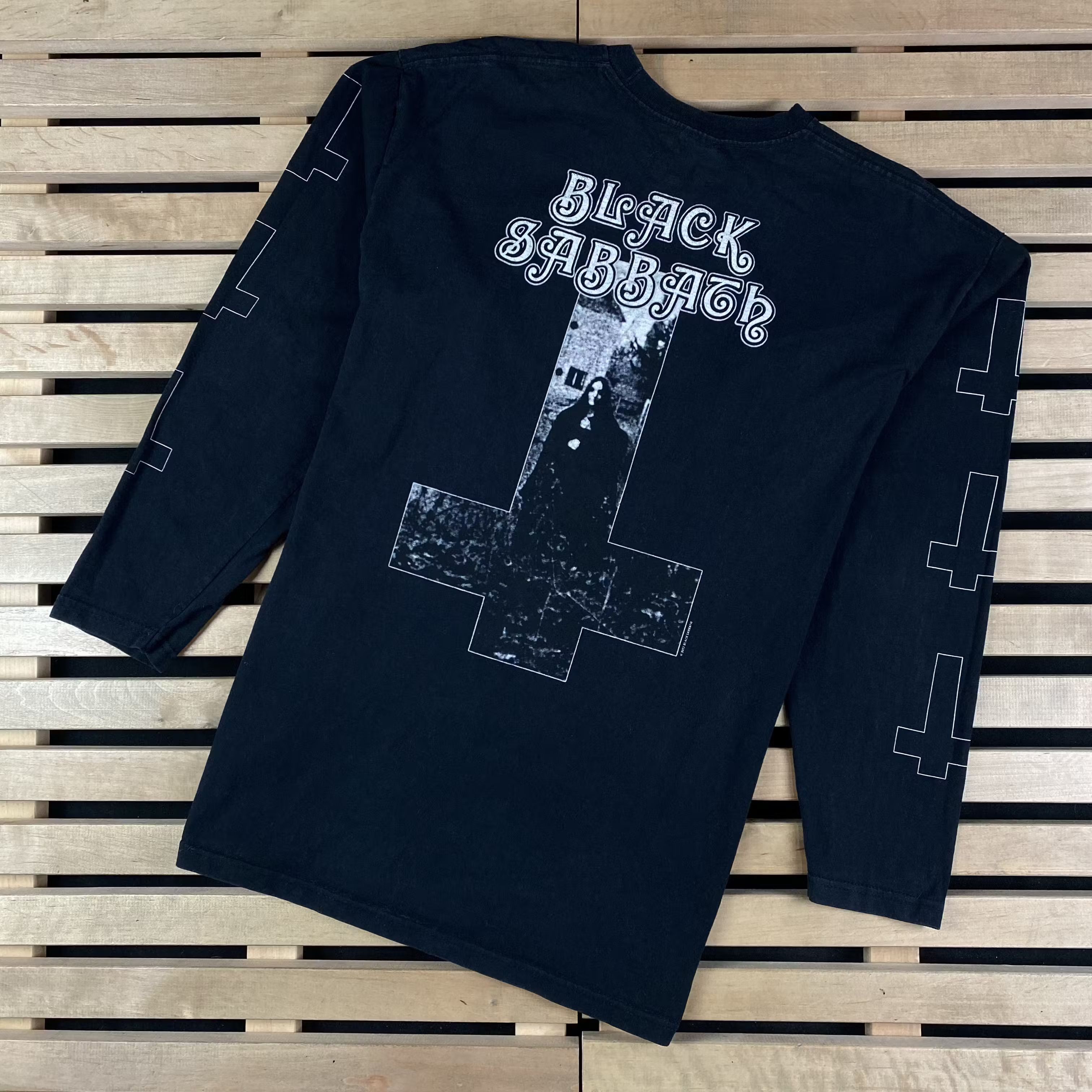 Band Tees × Vintage Men’s Long Sleeve Sweatshirt Black Sabbath Vintage Size L Size US L / EU 52-54 / 3 - 1 Thumbnail