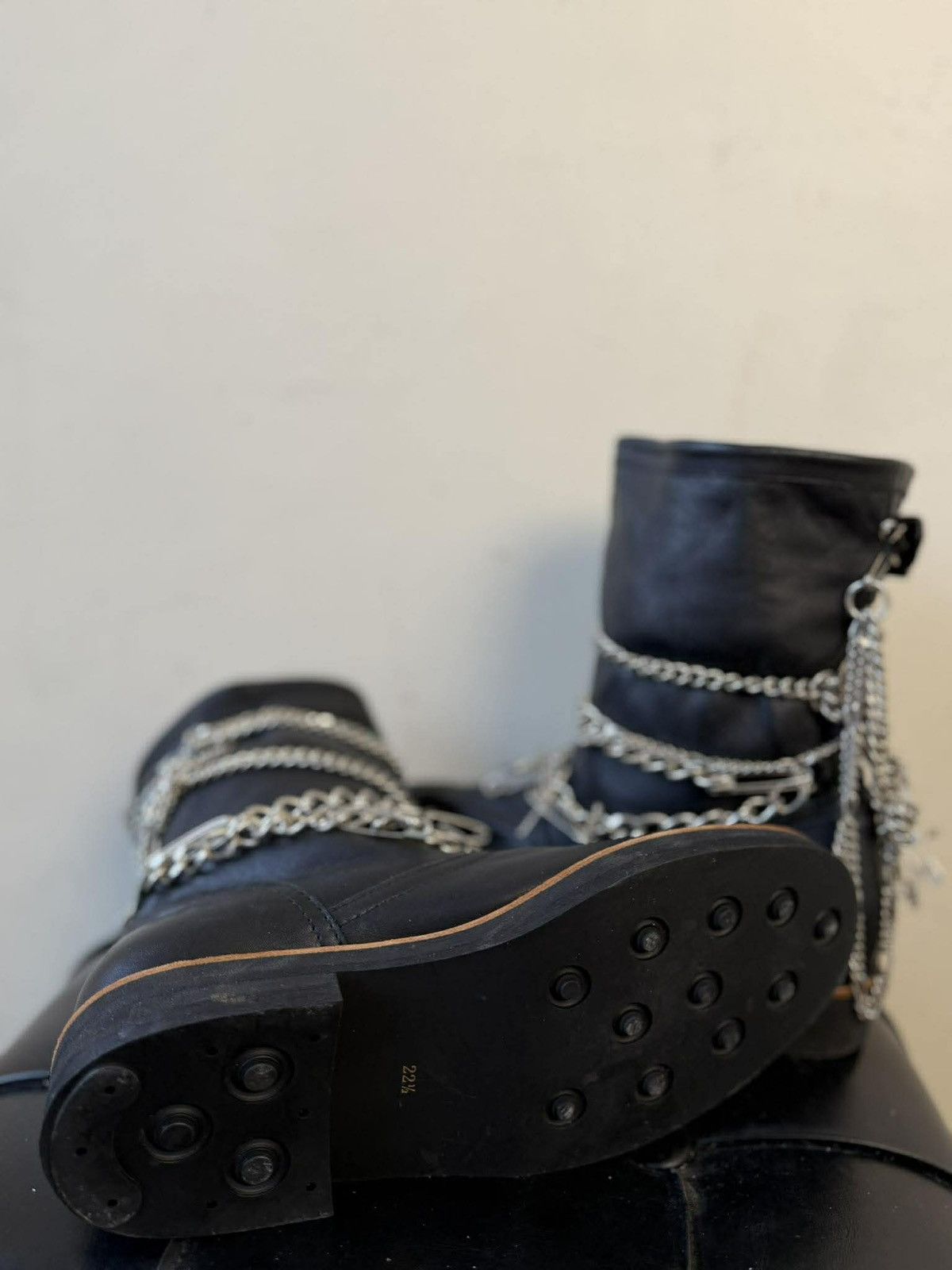 Comme des Garcons Comme des Garçons Tricot Safety Pin A/W 2006 Biker Boots Size US 6 / IT 36 - 8 Thumbnail