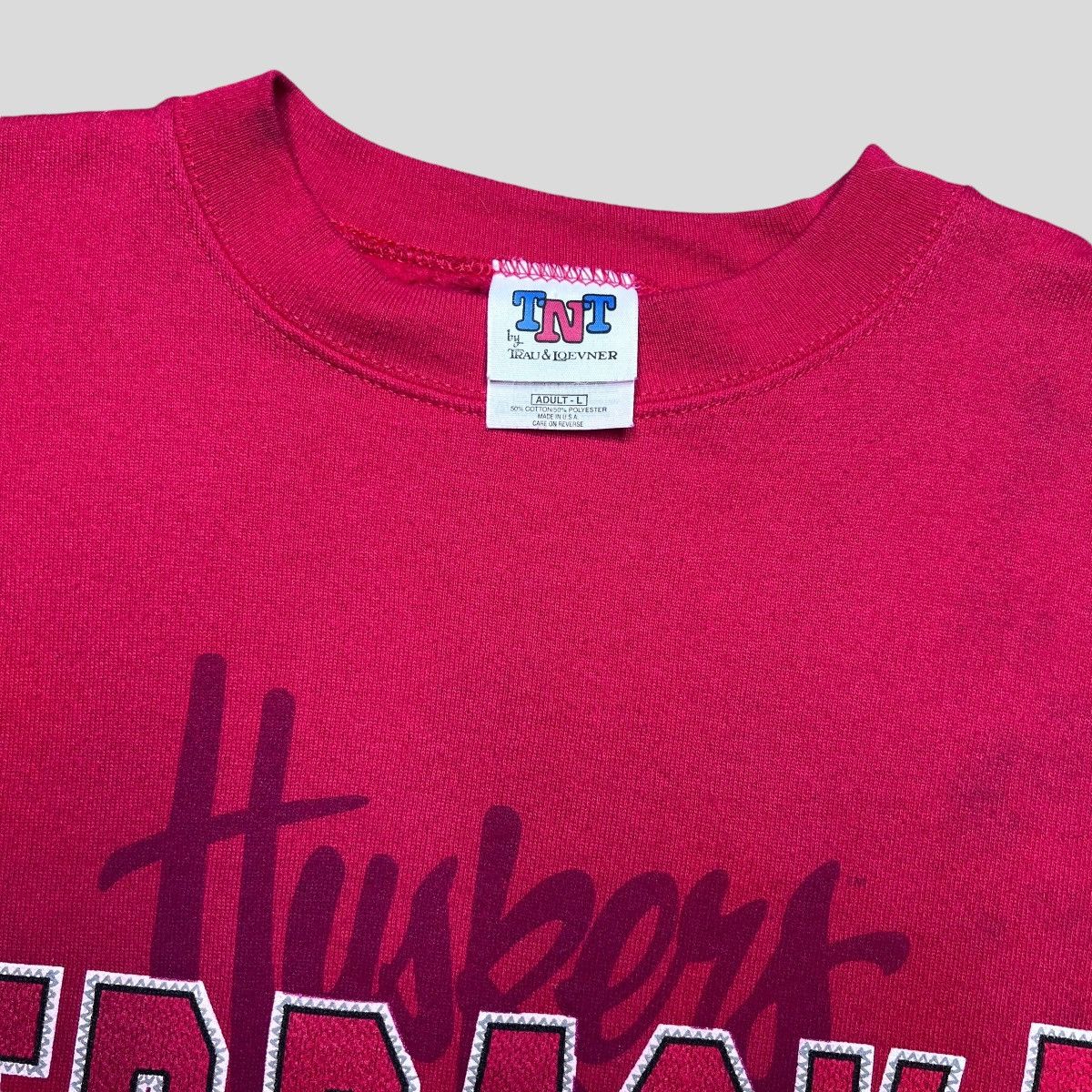 NCAA × Vintage NCAA Nebraska Cornhuskers 3D Big Print Spell Out Sweatshirt Size US L / EU 52-54 / 3 - 2 Thumbnail
