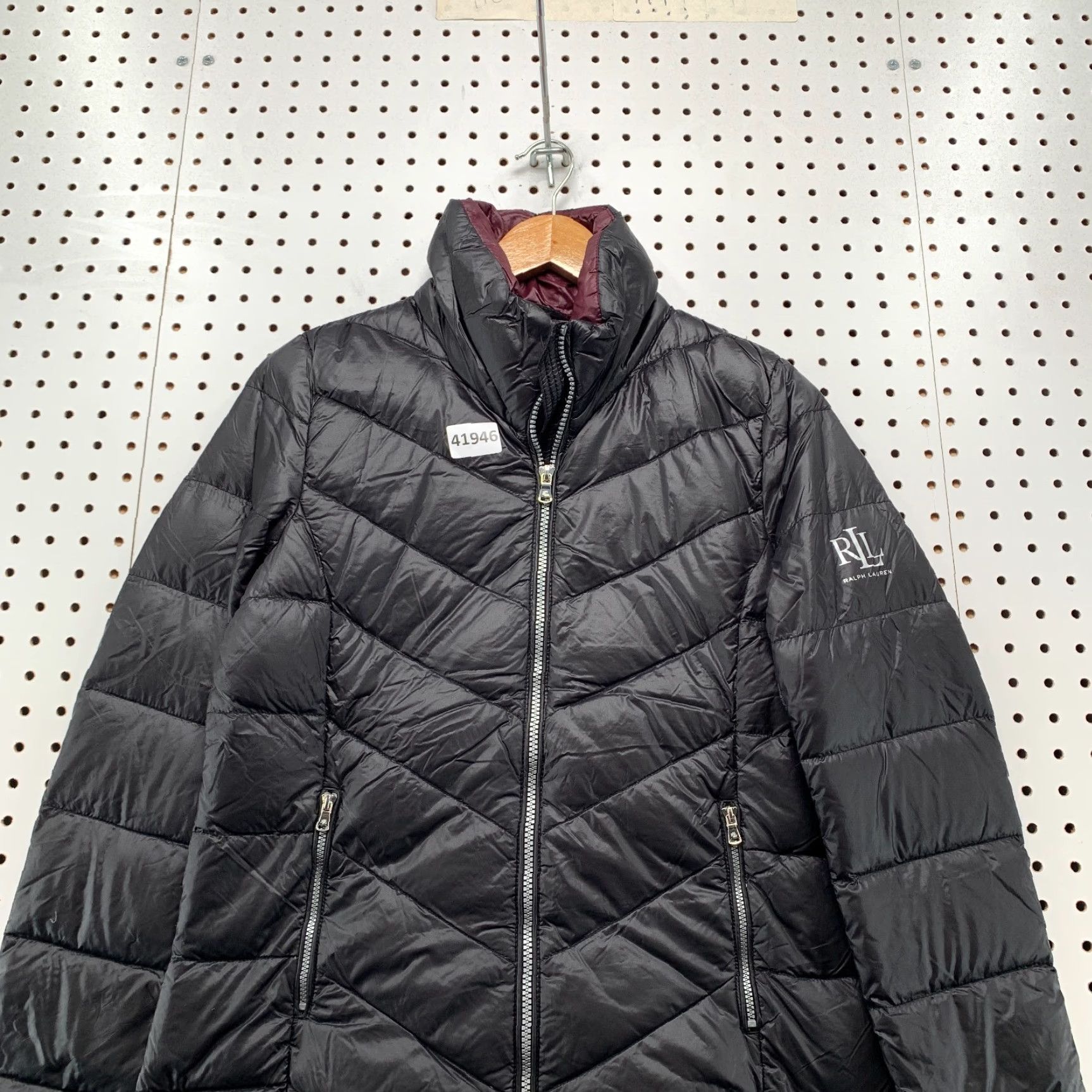 Ralph Lauren LAUREN RALPH LAUREN Jacket Womens XS Black Zip Quilted Puffer Down Size XS / US 0-2 / IT 36-38 - 4 Thumbnail