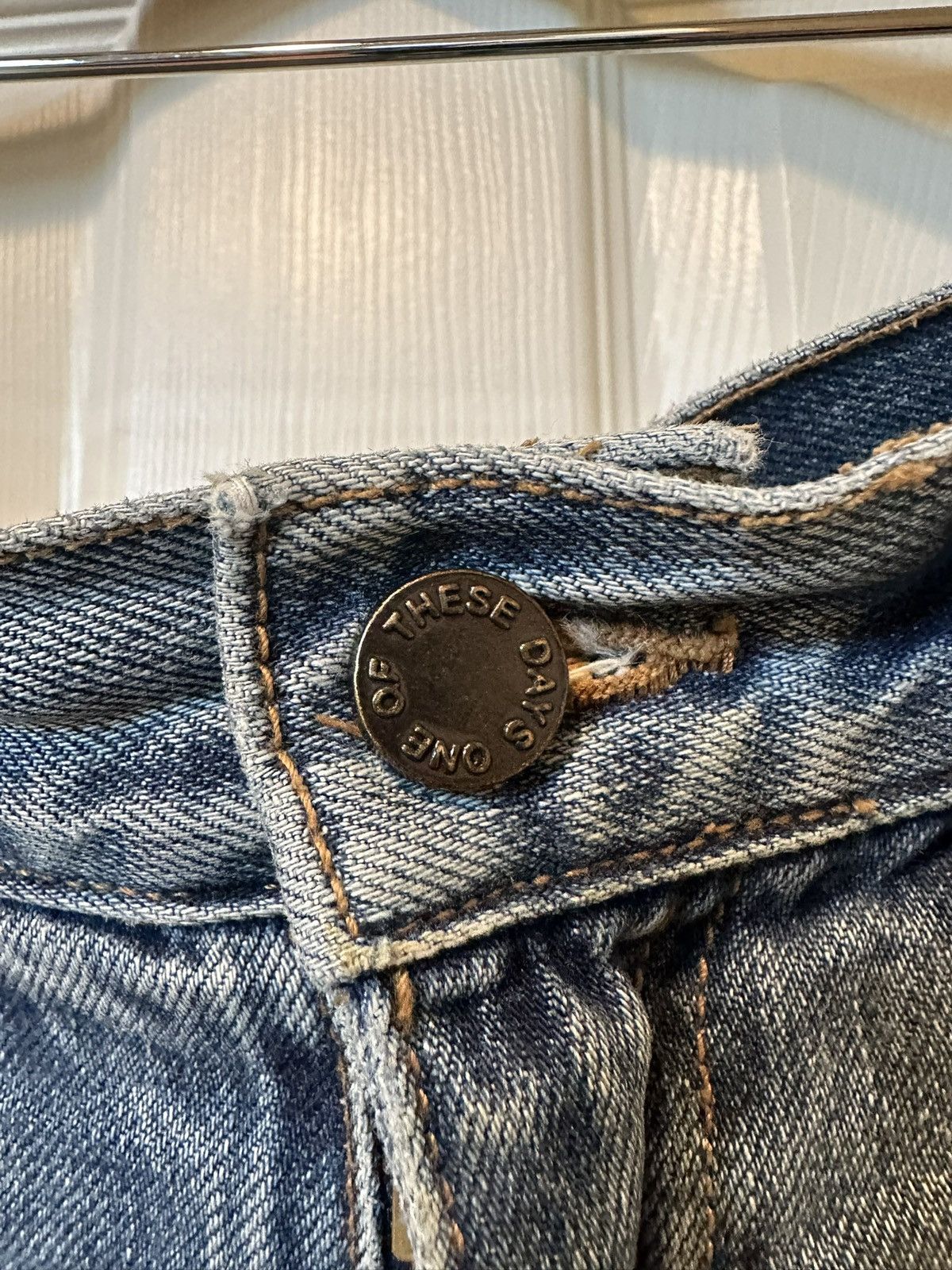 One of These Days One of These Days Straight Leg Jeans | Washed Denim Size US 32 / EU 48 - 5 Thumbnail