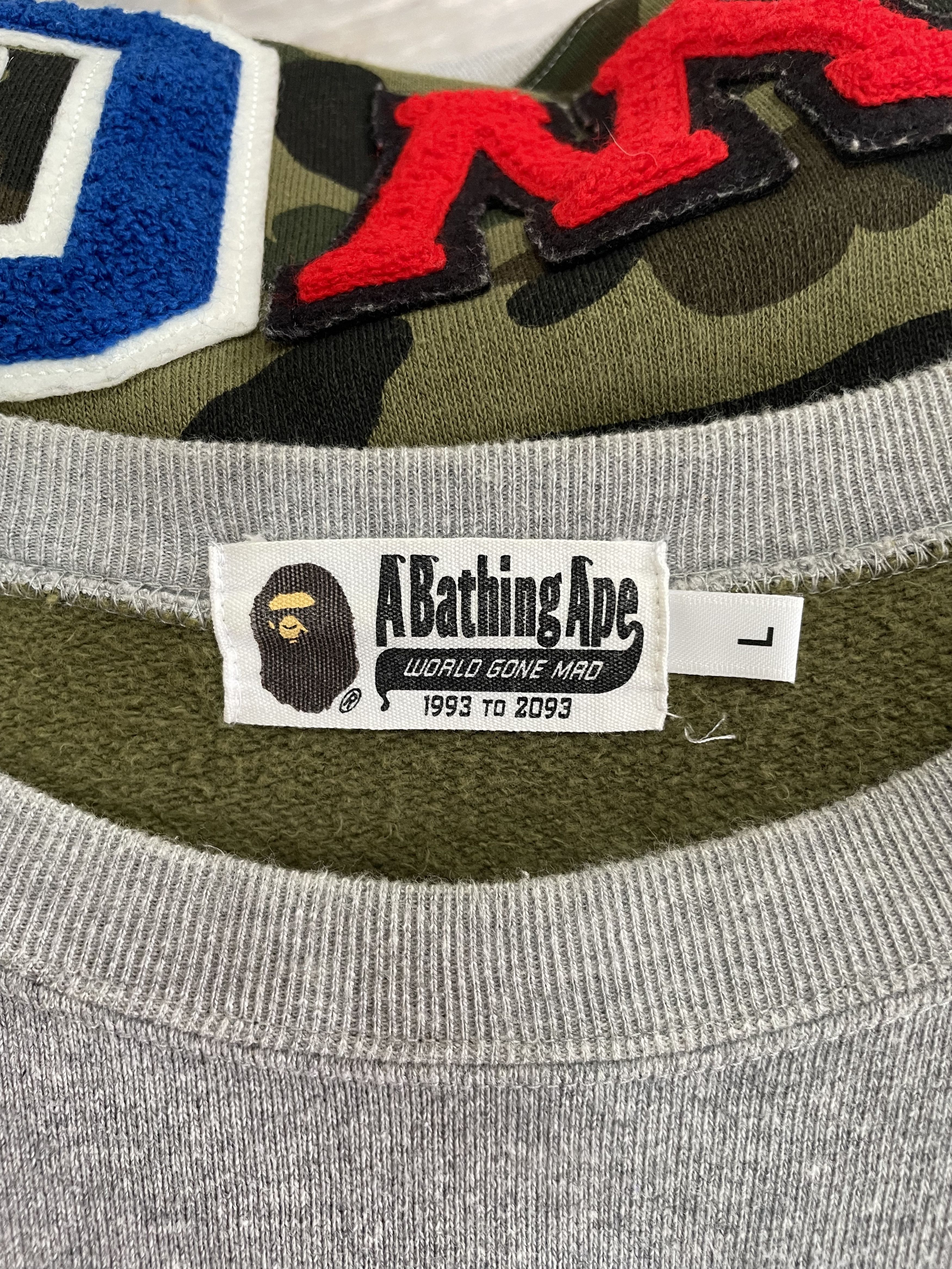 Bape A BATHING APE SHARK CREWNECK Size US L / EU 52-54 / 3 - 12 Thumbnail
