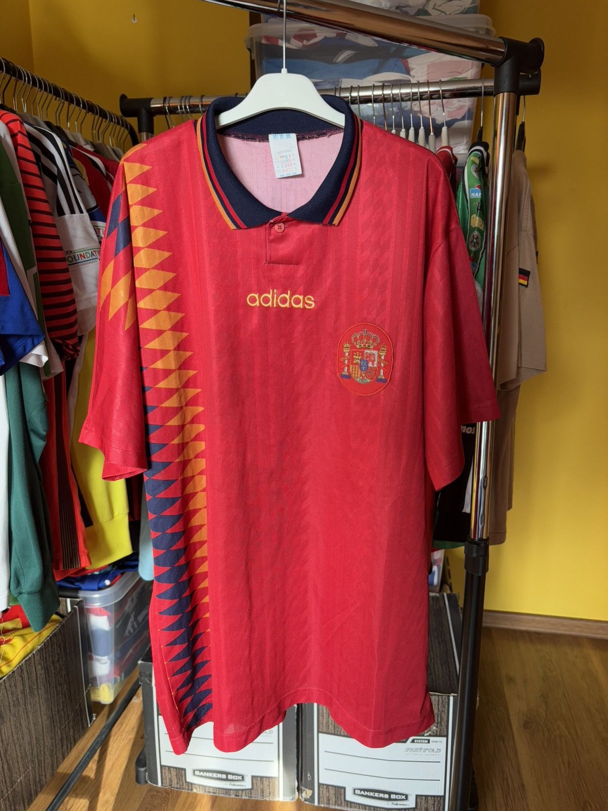 Adidas Spain 1994 jersey adidas L retro vintage Size US L / EU 52-54 / 3 - 1 Thumbnail
