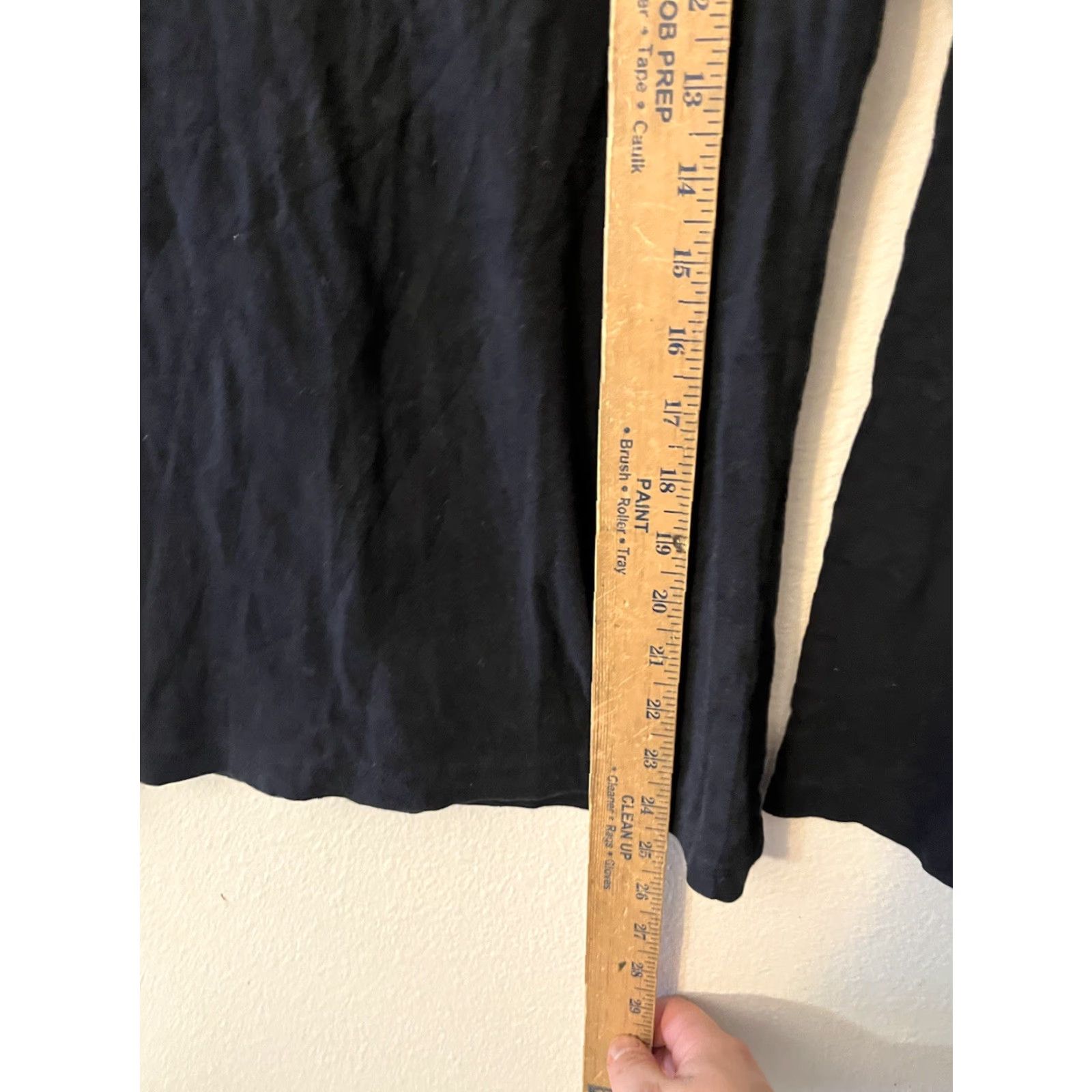 H&M VINTAGE H&M Shirt Women Size M Long Sleeve Organic Cotton Casual Black 90s Classic Size M / US 6-8 / IT 42-44 - 4 Thumbnail
