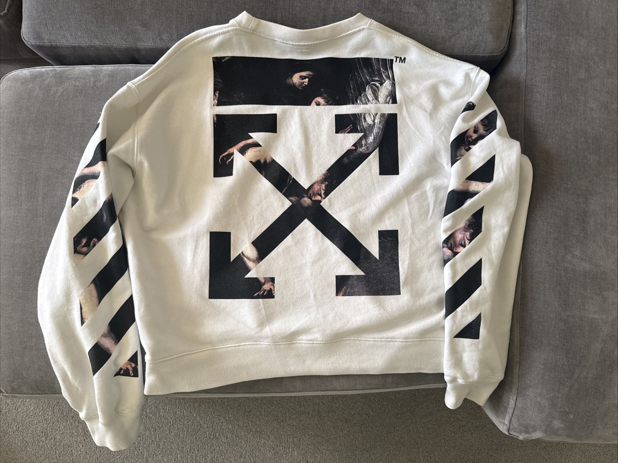 Off-White OFF-WHITE SS20 Caravaggio Arrow Back Arrows Sketch Mens Logo Size US L / EU 52-54 / 3 - 1 Thumbnail