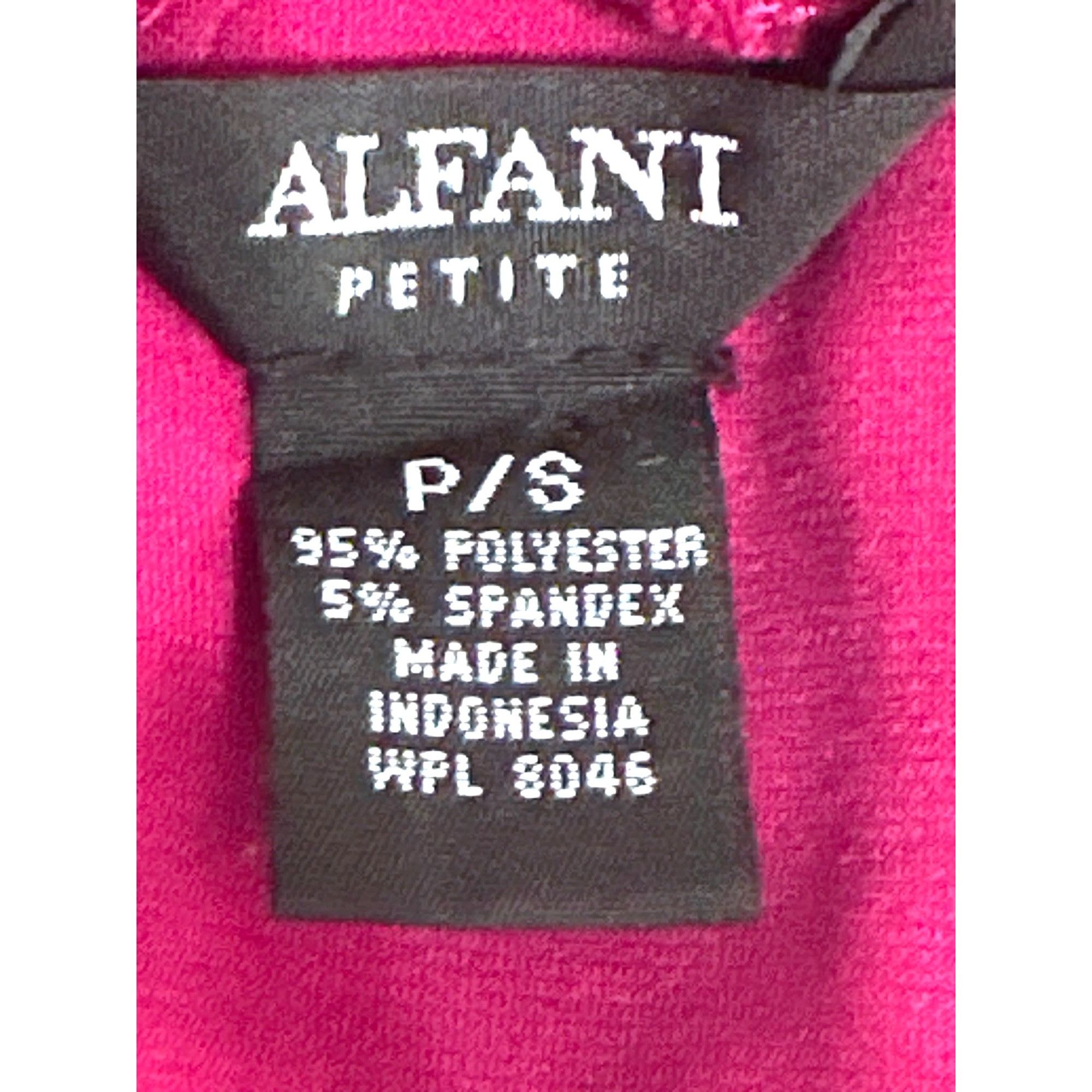 Alfani Alfani Petites PS Fuchsia Pink Mock Turtleneck Stretch Short Size S / US 4 / IT 40 - 11 Thumbnail