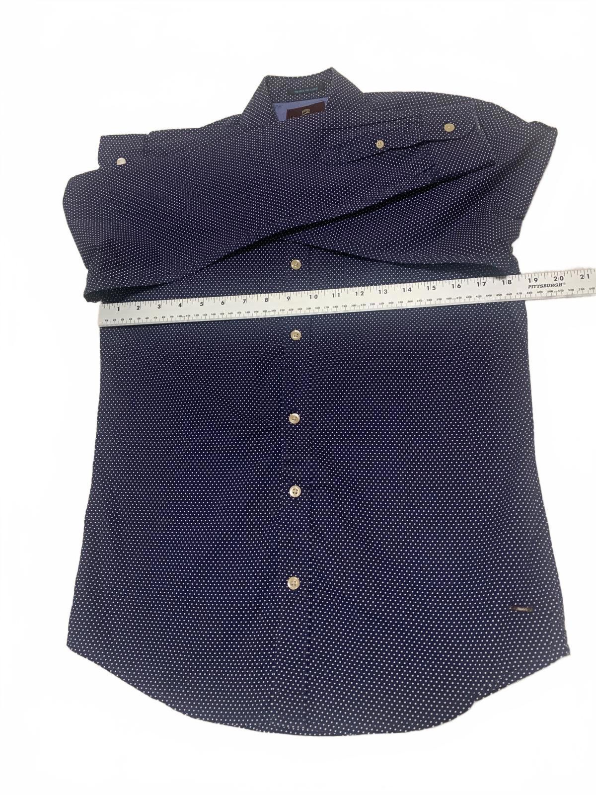 Scotch & Soda Scotch & Soda Navy Blue Polka Dot Button Up Shirt S Size US S / EU 44-46 / 1 - 6 Thumbnail