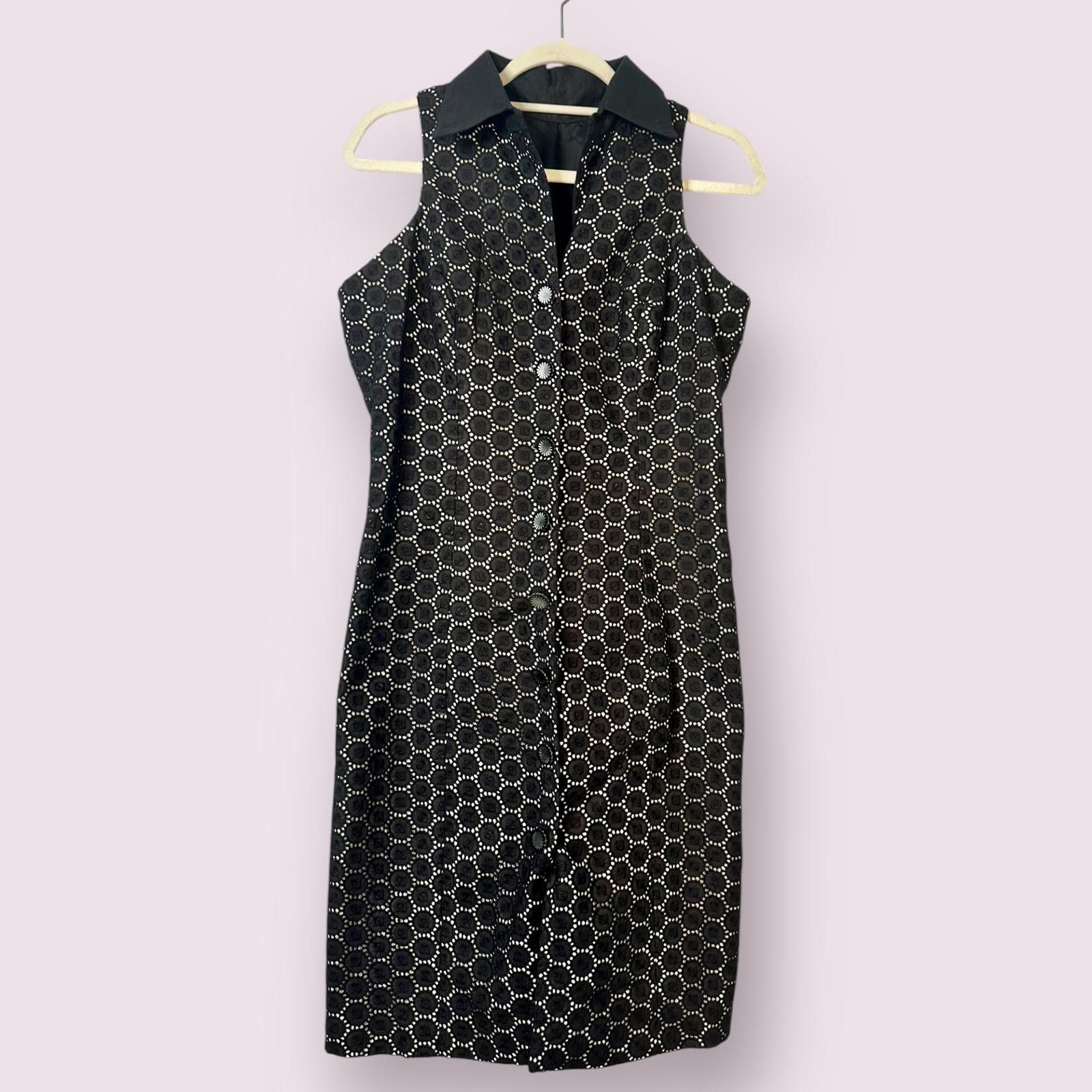 Designer Custom Black & White Dress Size M / US 6-8 / IT 42-44 - 2 Thumbnail