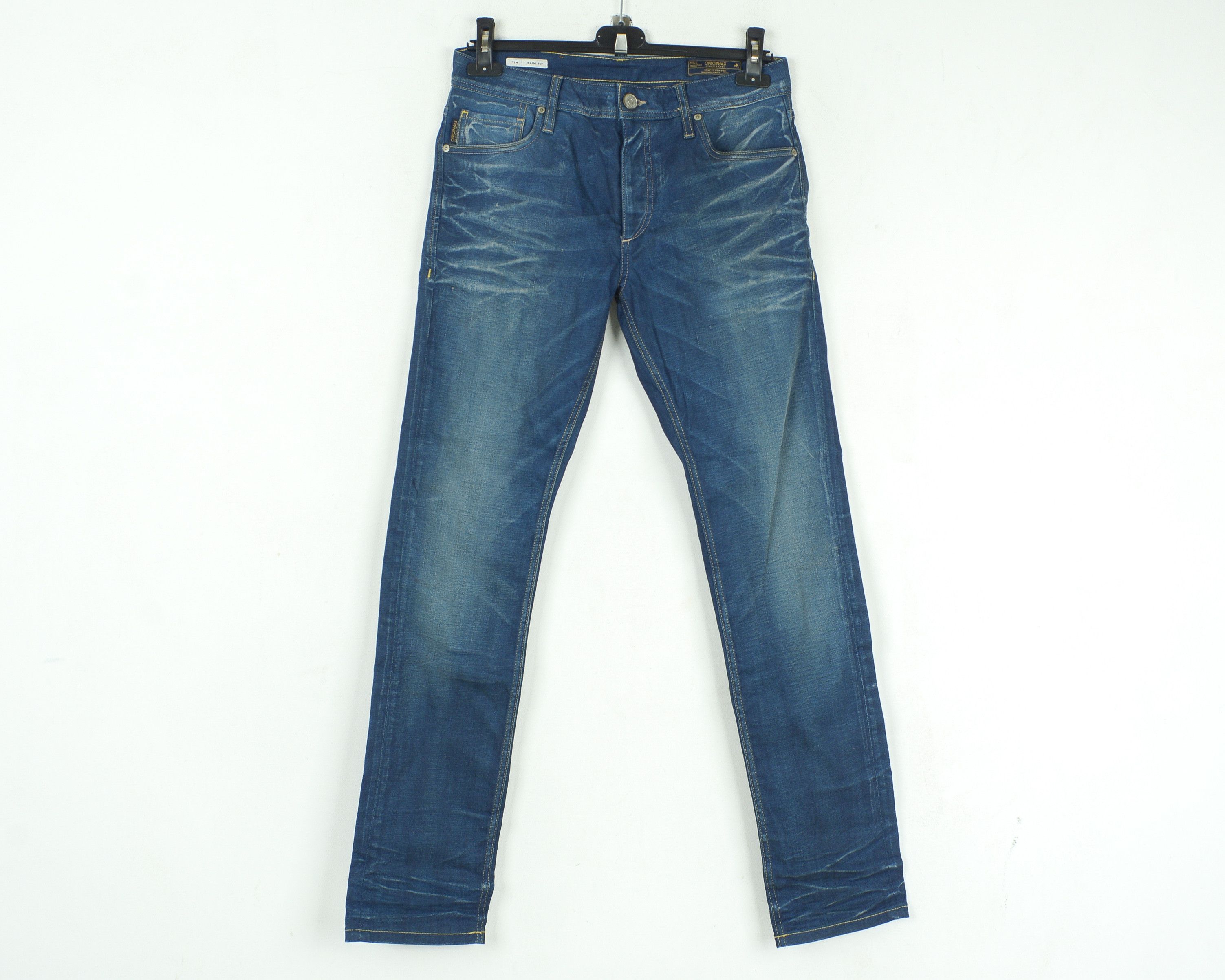Jack & Jones Tim W29 L32 Slim Fit Straight Leg Jeans Denim Pants Trousers Size US 29 - 1 Thumbnail