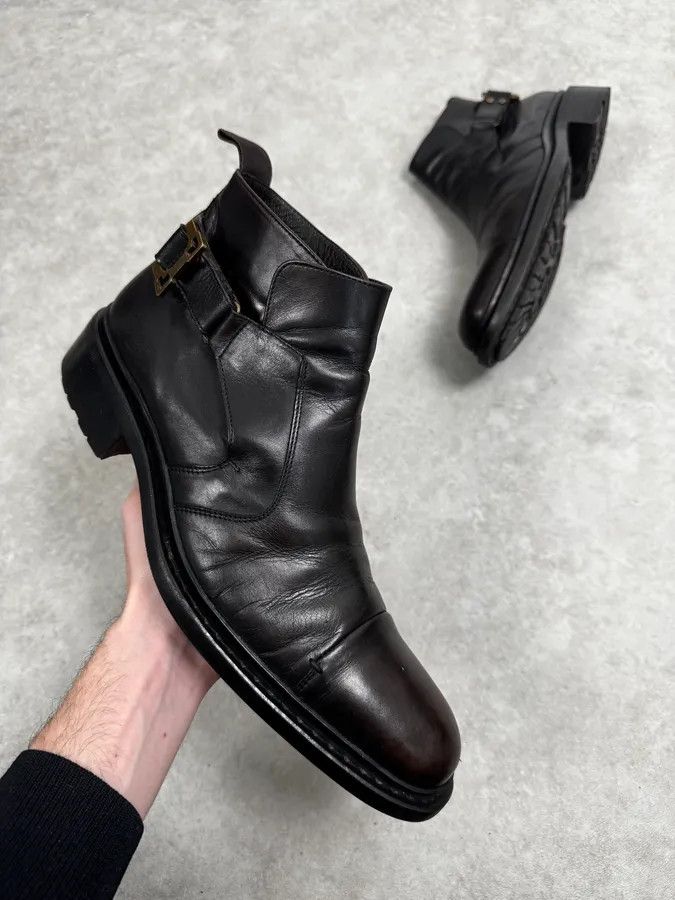 Vintage Cesare Paciotti Dark Brown Leather Blake-Stitched Chelsea Boots Size US 9 / EU 42 - 1 Thumbnail