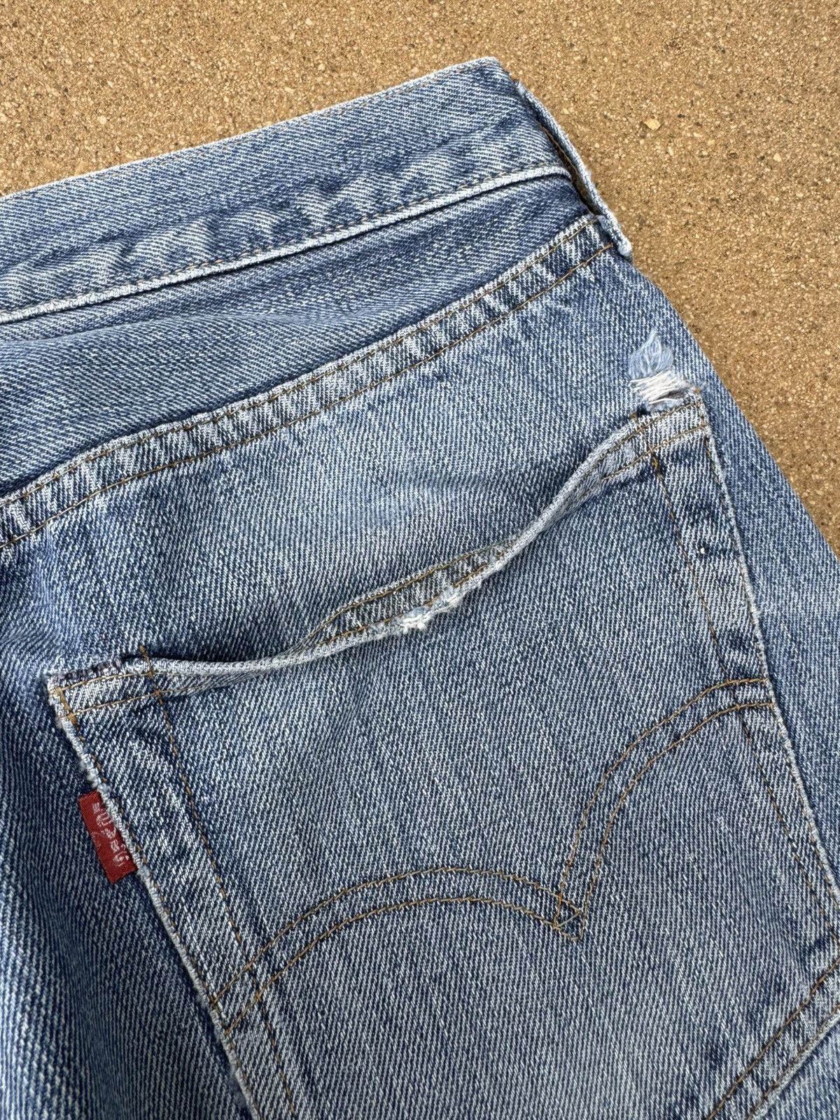 Levi's × Vintage Vtg 70’s Levis 501xx Redline Selvedge Distressed Jeans 28x28 Size US 28 / EU 44 - 9 Thumbnail
