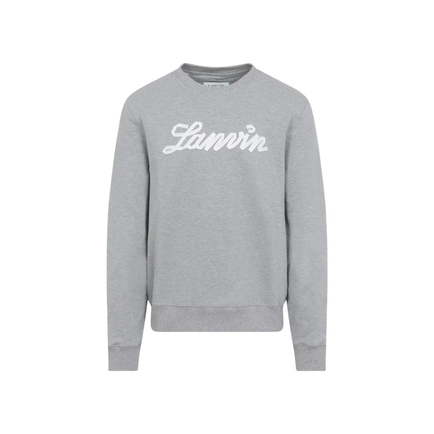 LANVIN Gray Cotton Sweatshirt New