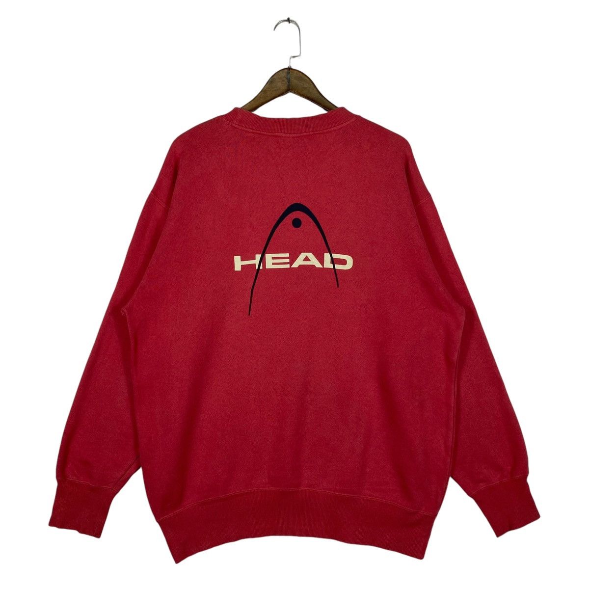 Vintage Vintage HEAD Crewneck Sweatshirt Red Pullover Jumper Size XL Size US XL / EU 56 / 4 - 5 Thumbnail